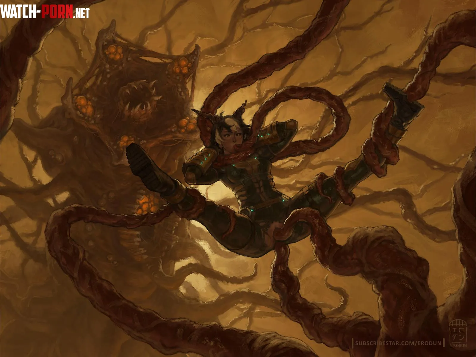 A lucky CEC engineer meets the hive mind <3 (Erodun) [Dead Space] by MiraMonsterEnjoyer21