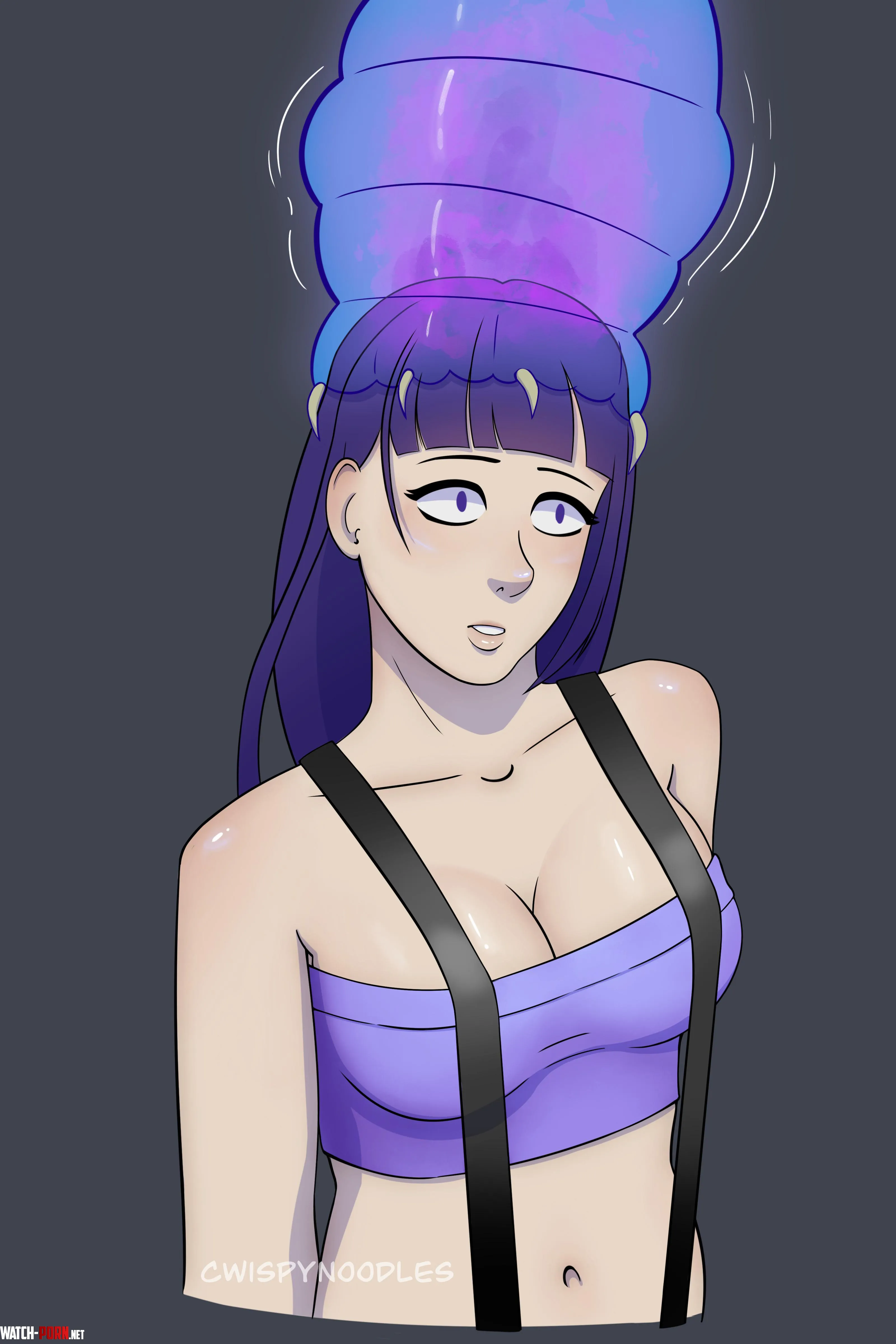 Psychic brain-drain request from discord. [CwispyNoodles] (Raiden Mei APHO) by Cwispy_noodles