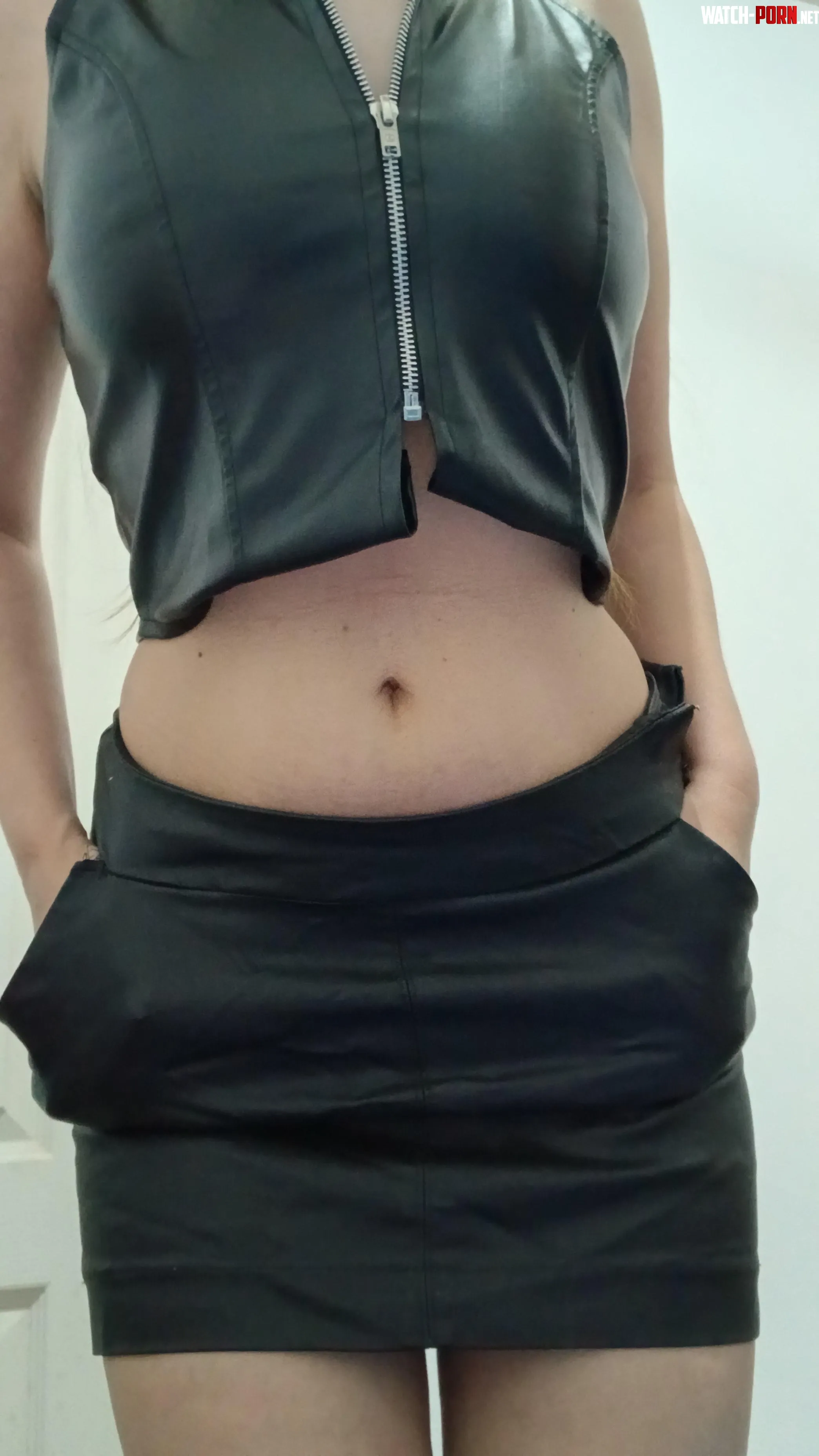 My zip-up top and skirt by vikook25