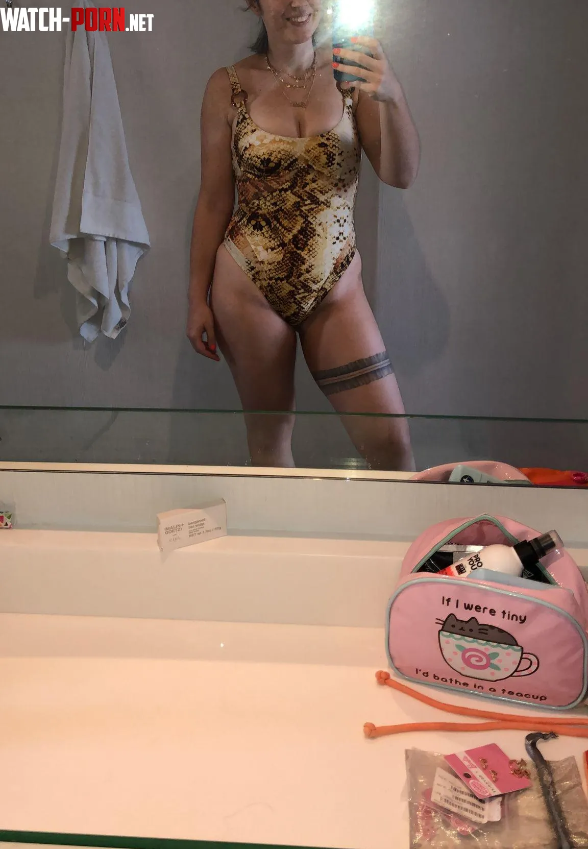 No snakes were harmed in the making of this mirror selfie 💖 by hot_silver_vixen