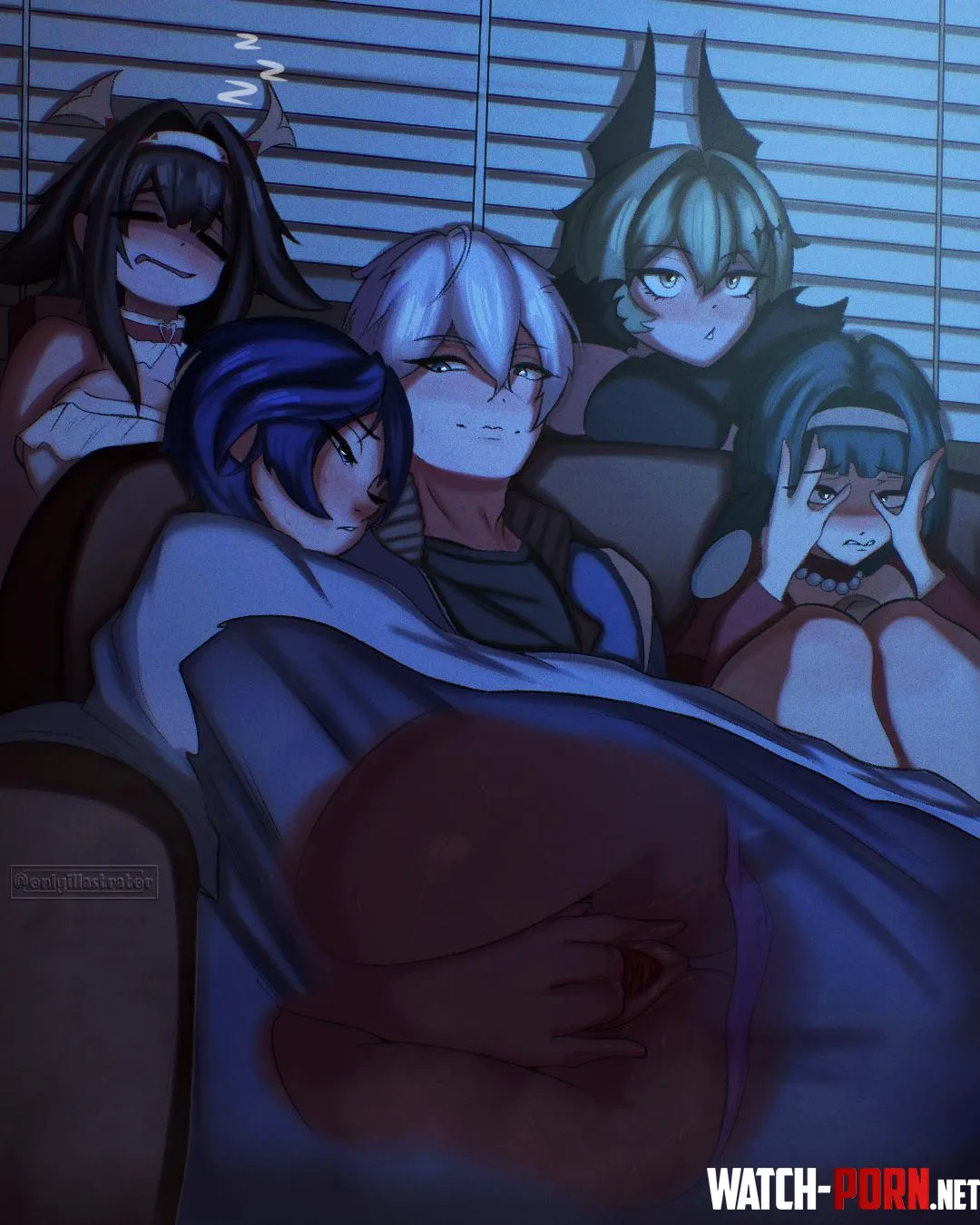 Movie Night (onlyillastrator) [Zenless Zone Zero] by Embarrassed-Owl-4500