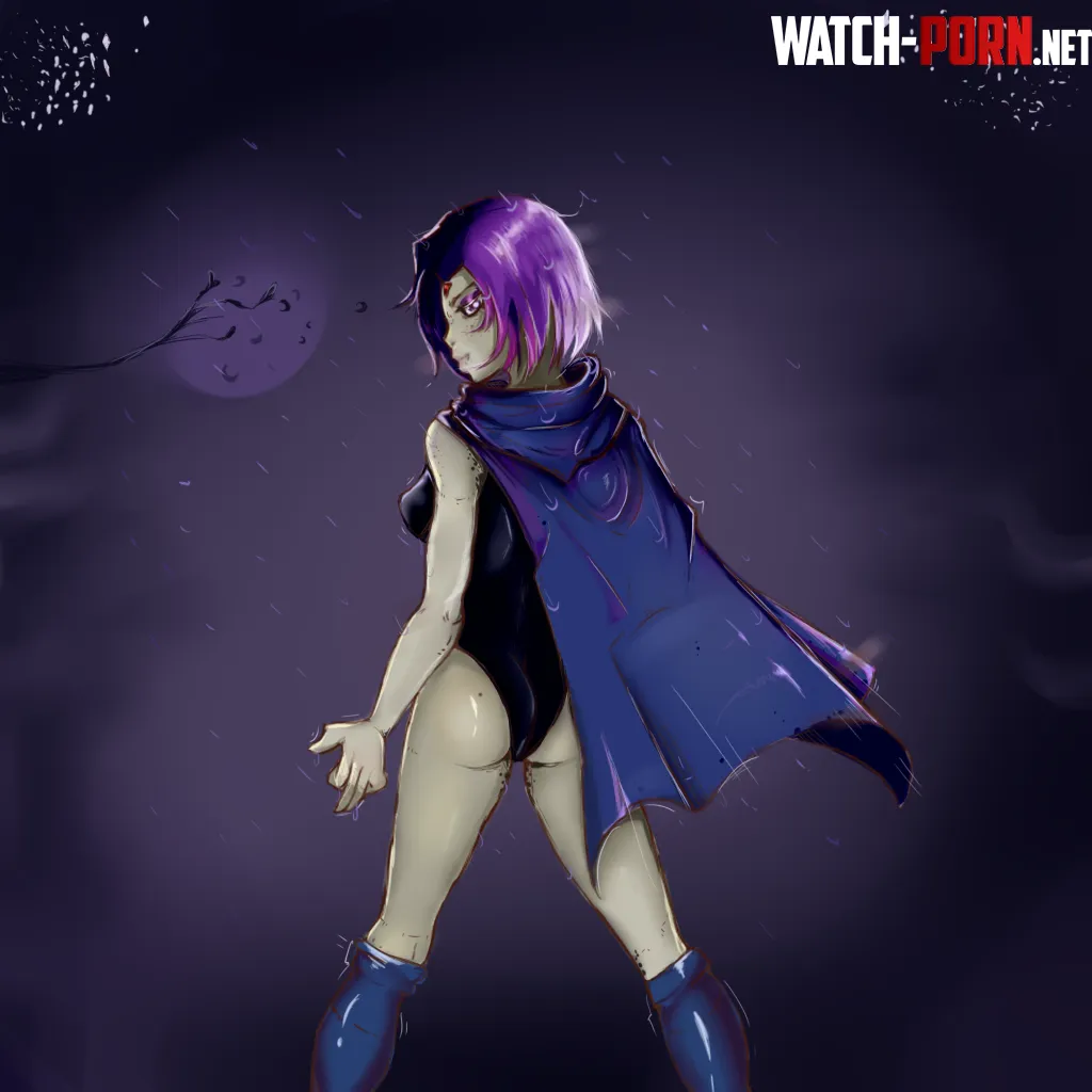 Wet Raven (Art by me) by nesbed