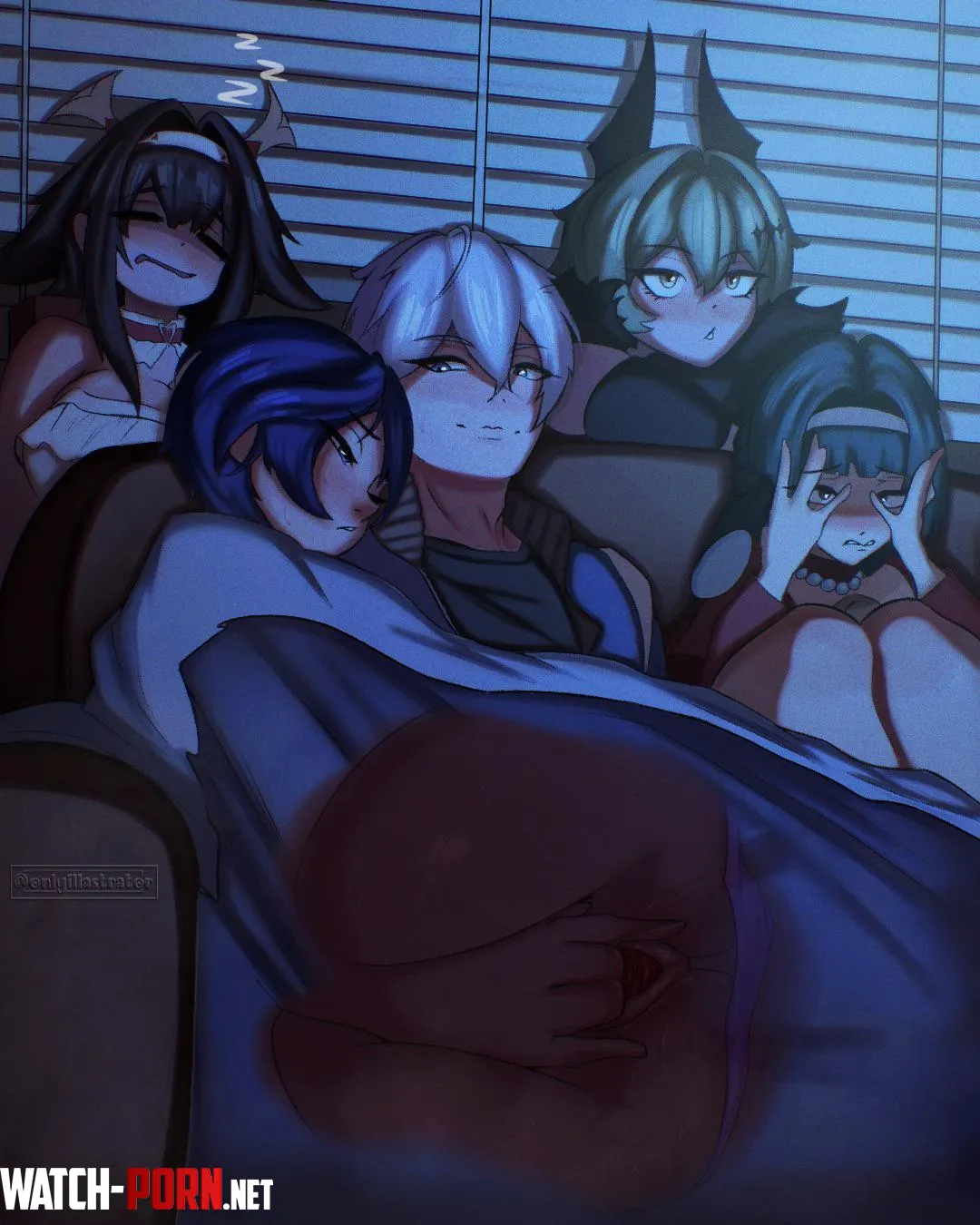 Movie Night (onlyillastrator) [Zenless Zone Zero] by Embarrassed-Owl-4500