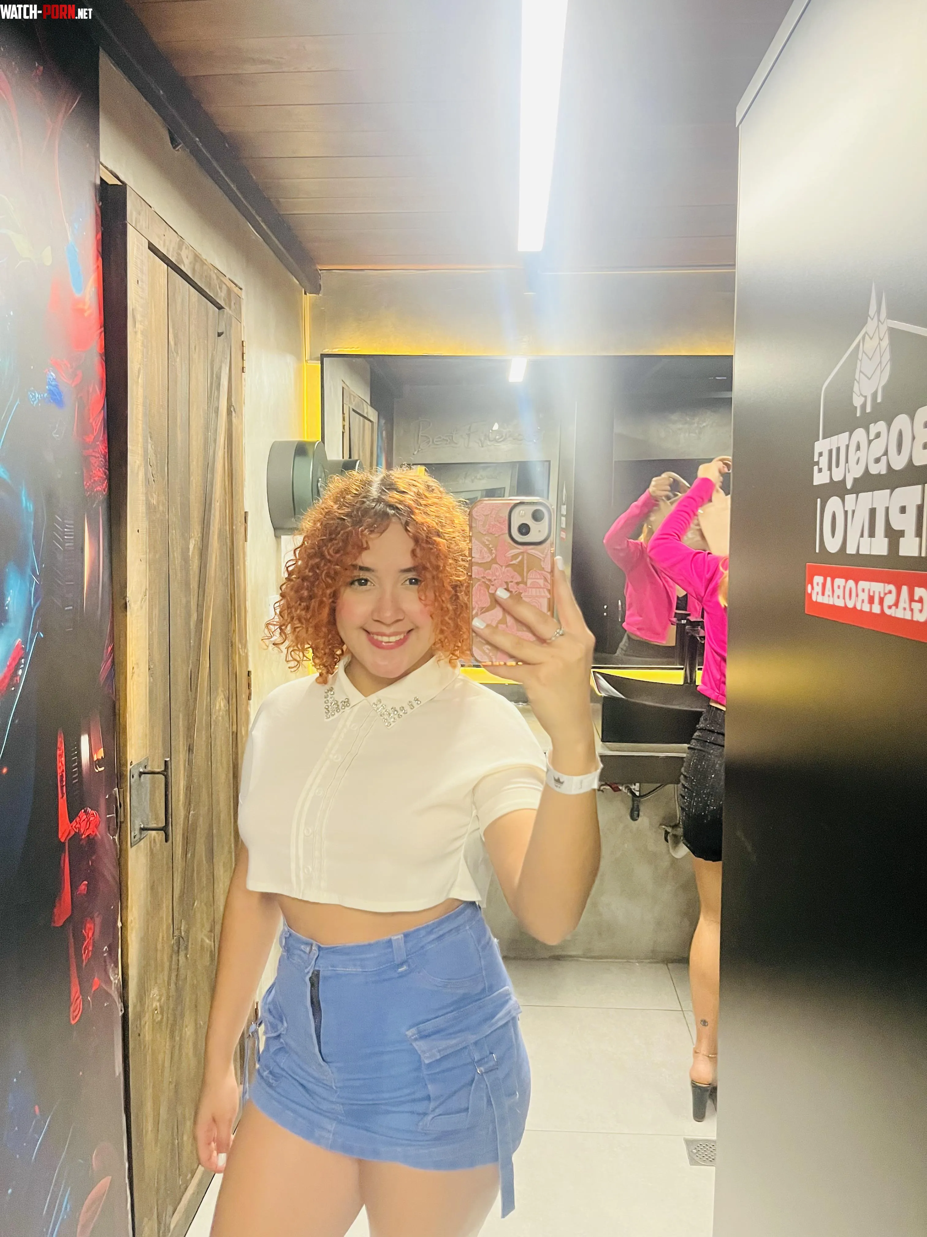 Just a basic white top but sexy on me by Different-Moment-656