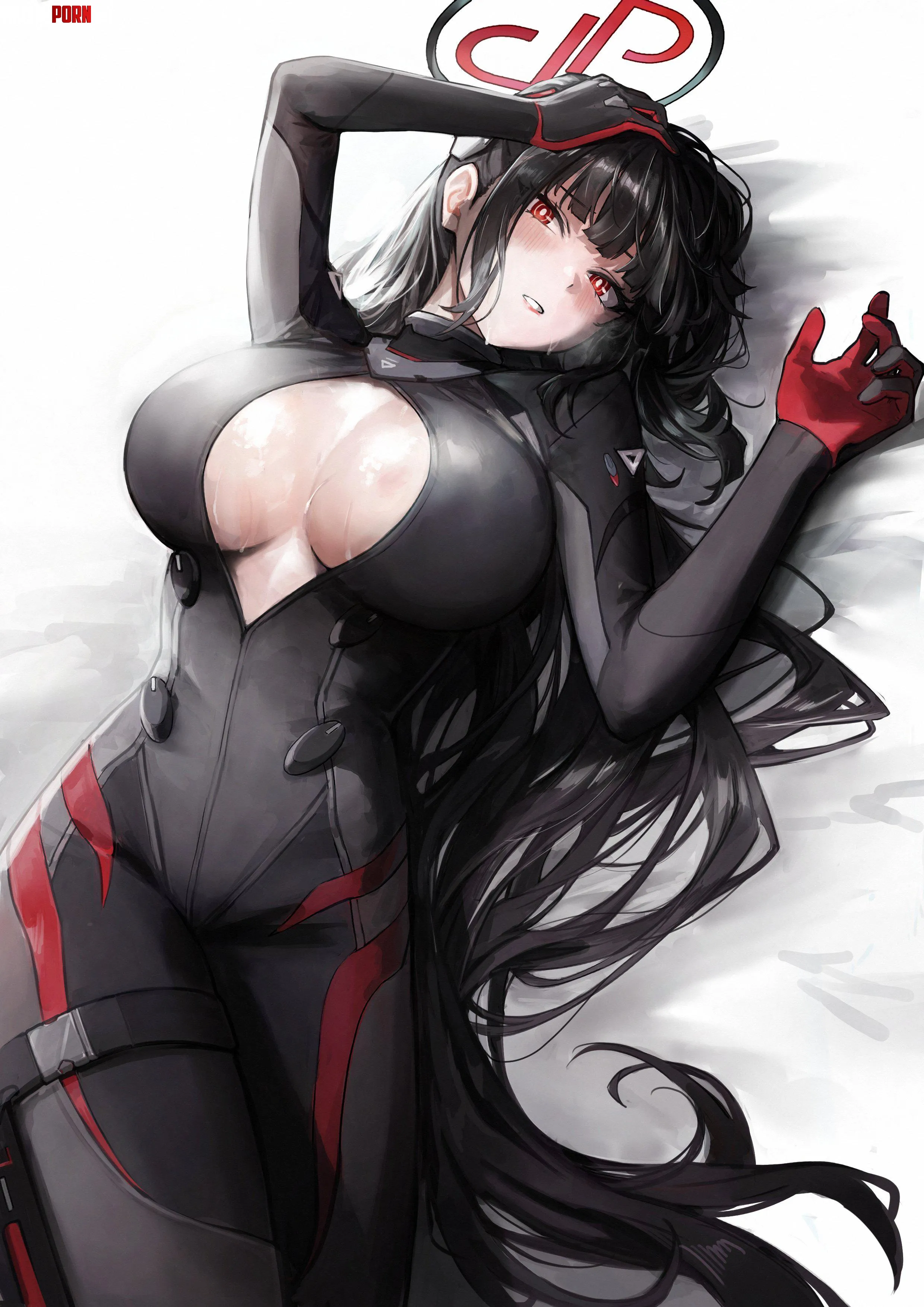 Rio Laying [Blue Archive] by WoolsonDaSheep