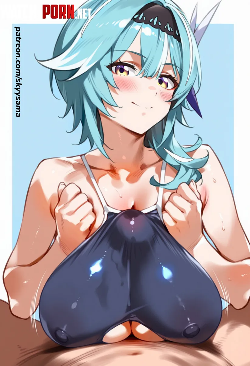 Eula paizuri under swimsuit by haidoro_