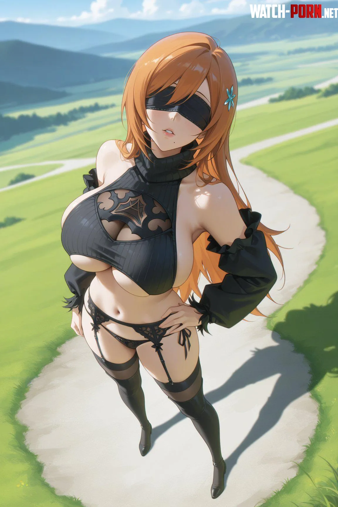 2B Orihime [Bleach & Nier] by WoolsonDaSheep