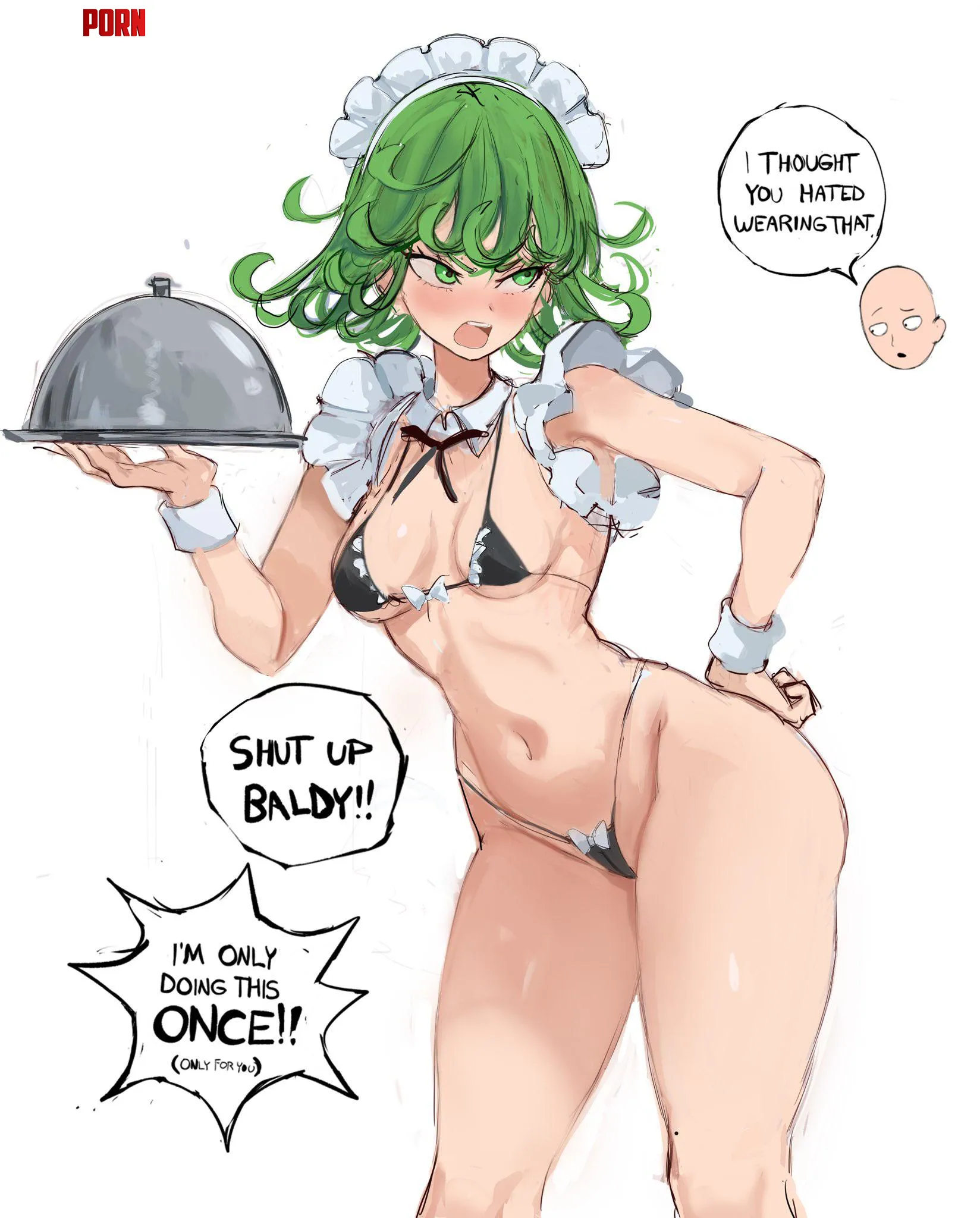 Maid Tatsumaki (rak_fork) [One Punch Man] by Silent_Steak_9540