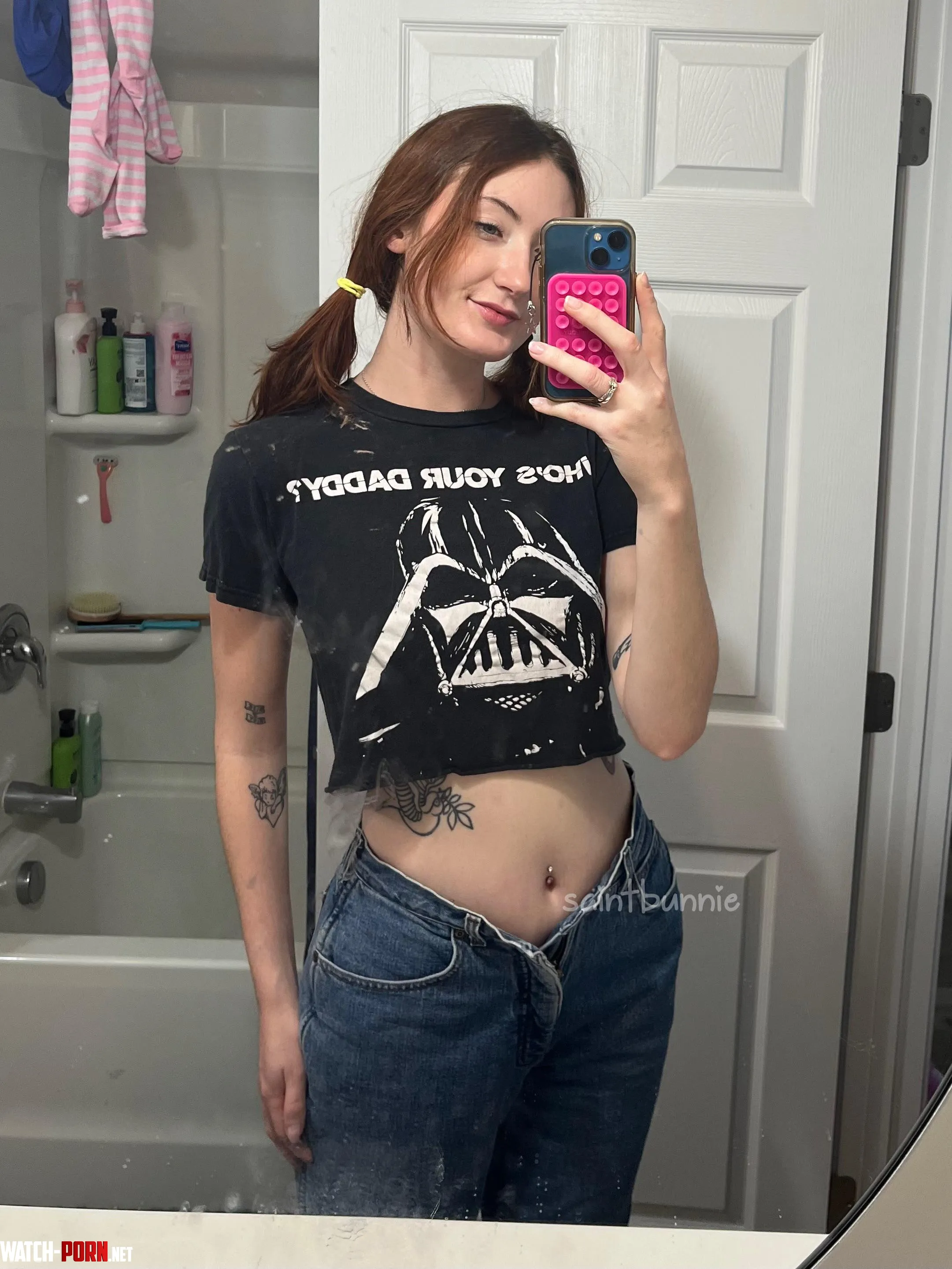 jeans and a crop top are like peanut butter and jelly by SaintBunnie