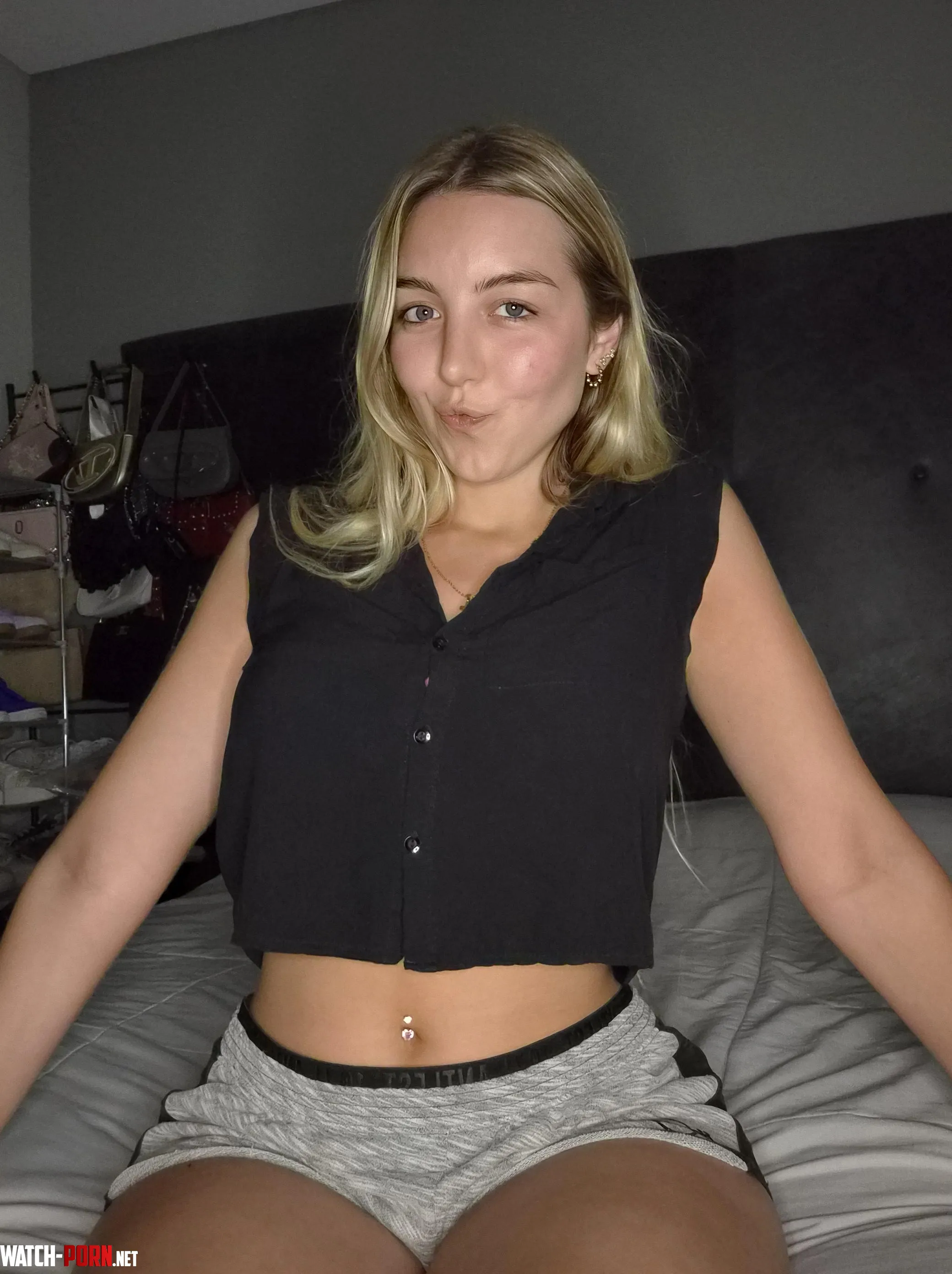 This croptop showing my pierced belly, love it by AltruisticHazel584