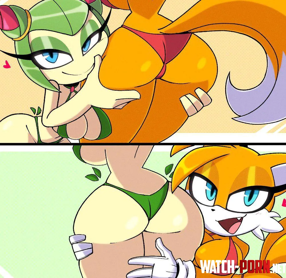 Cosmo the Seedrian x Miles Tails Prower (nelljoestar) [Sonic the Hedgehog] by Maribelxpetals