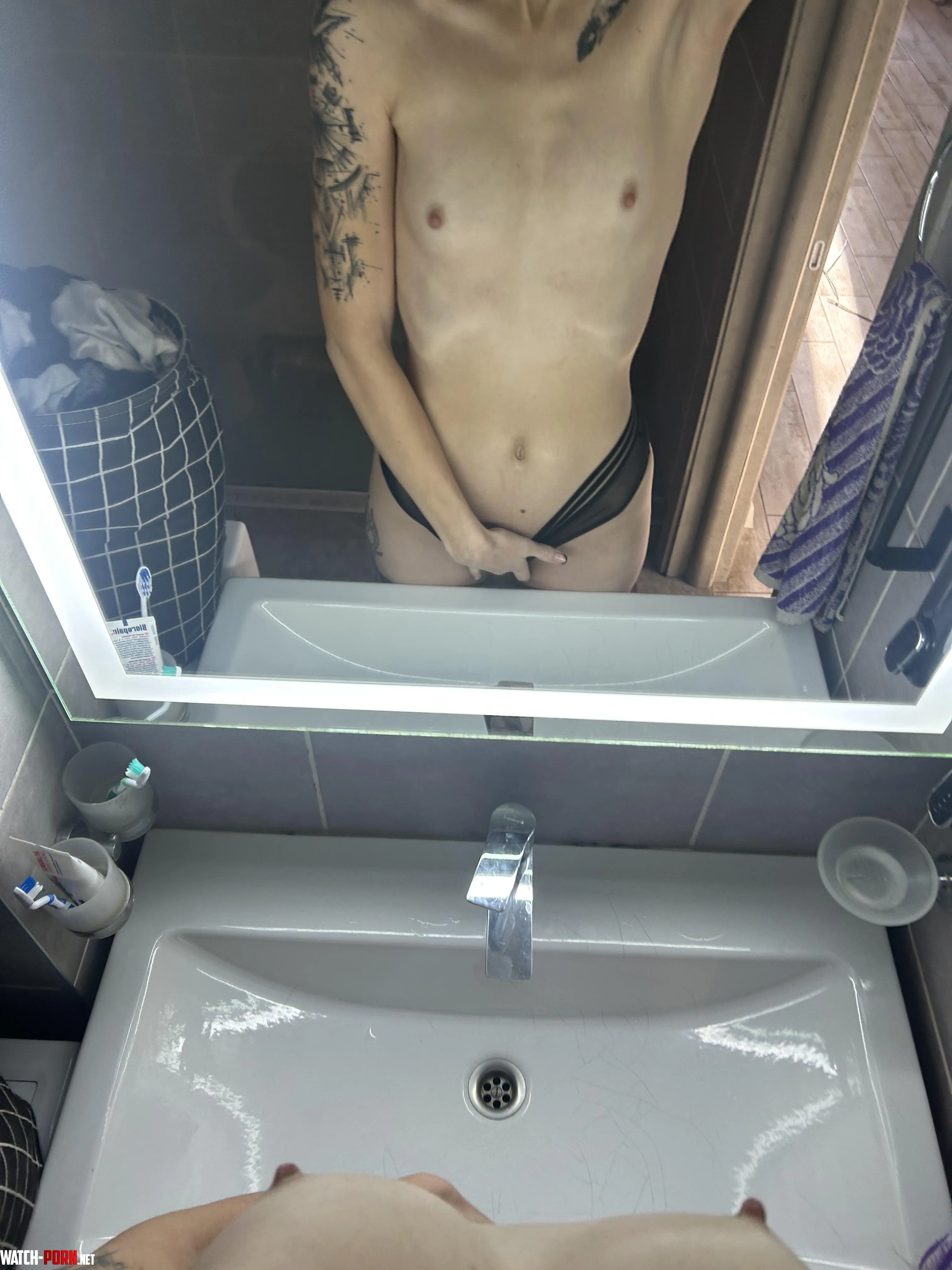 Selfie of my tiny tits by SarahAlexisxx