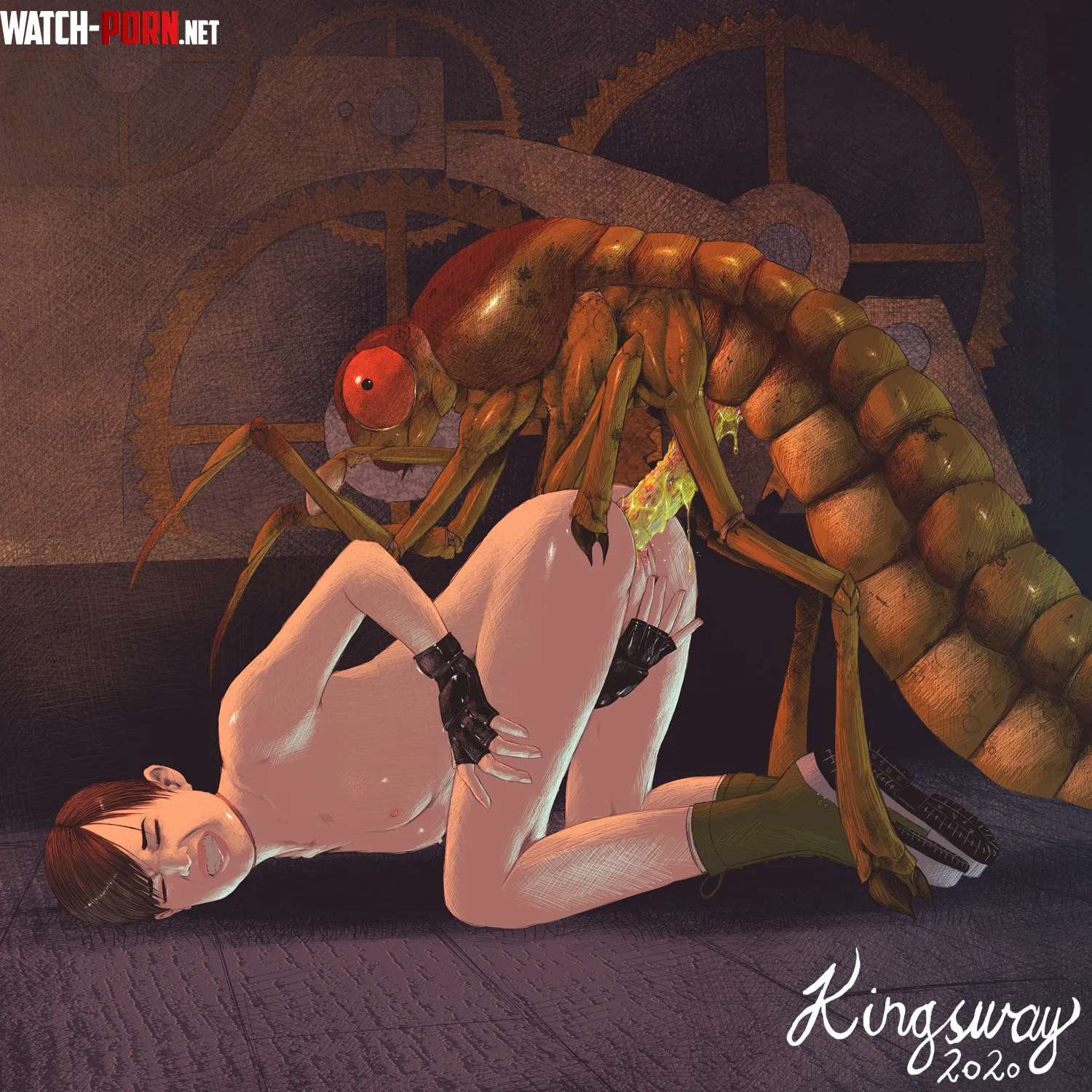 Rebecca vs Plague Crawler (Kingsway) [Resident Evil] by EnigmusPrime