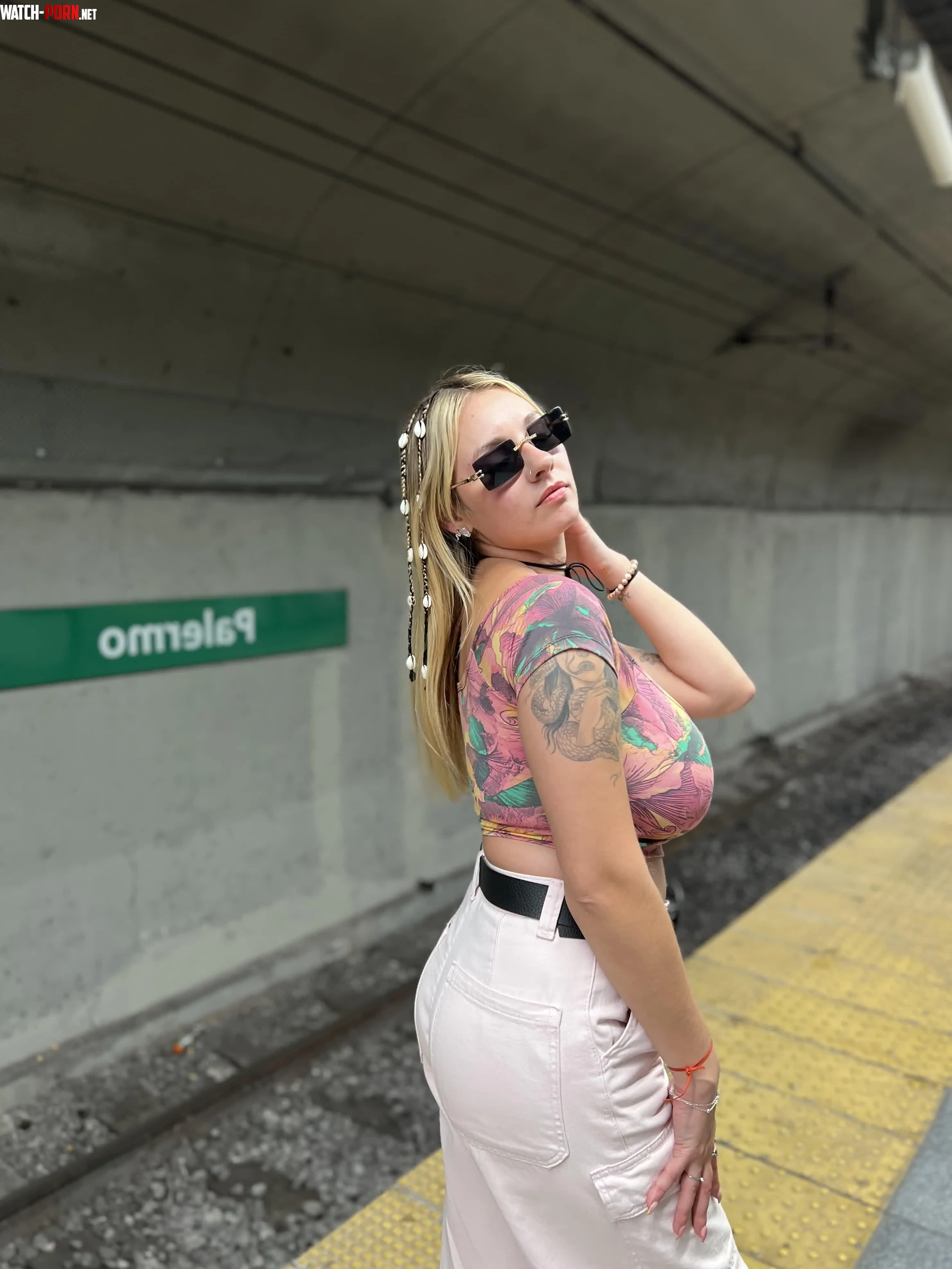 My huge boobs almost couldn't breath inside my shirts by SapphireBloome