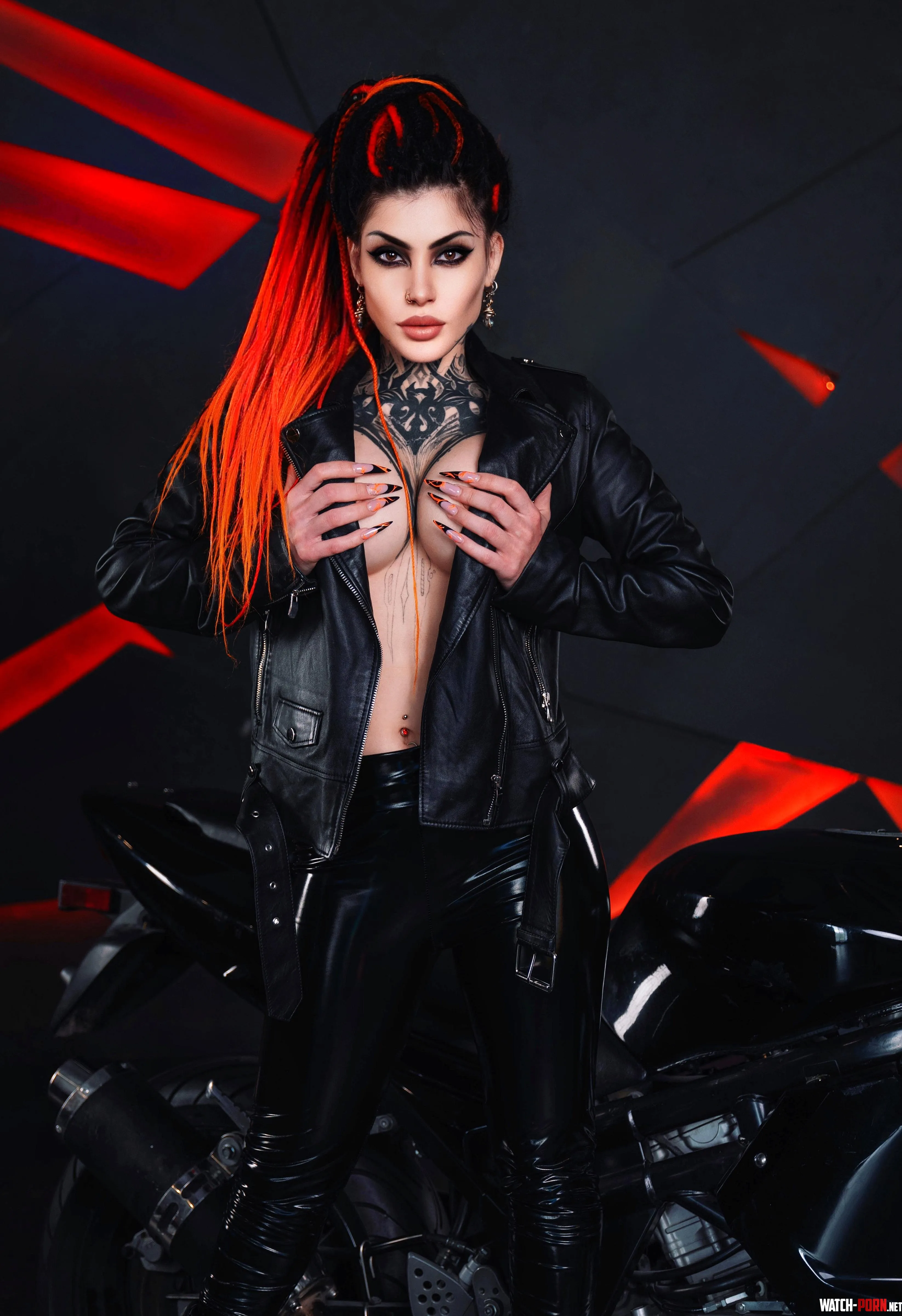 my favorite leather outfit by Vampandbeauty