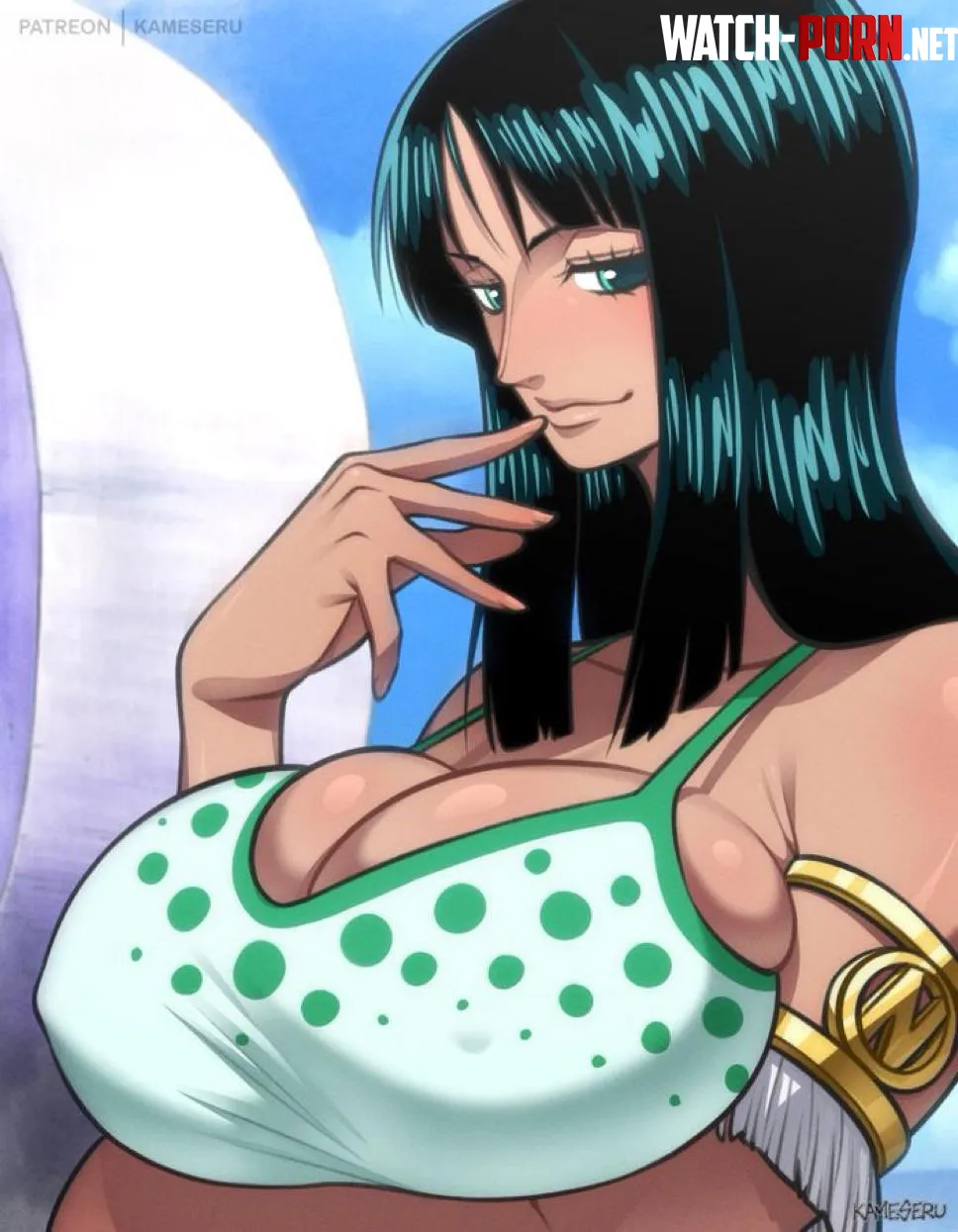 What are you doing if Nico Robin looks at you like this? by Zorothegoat
