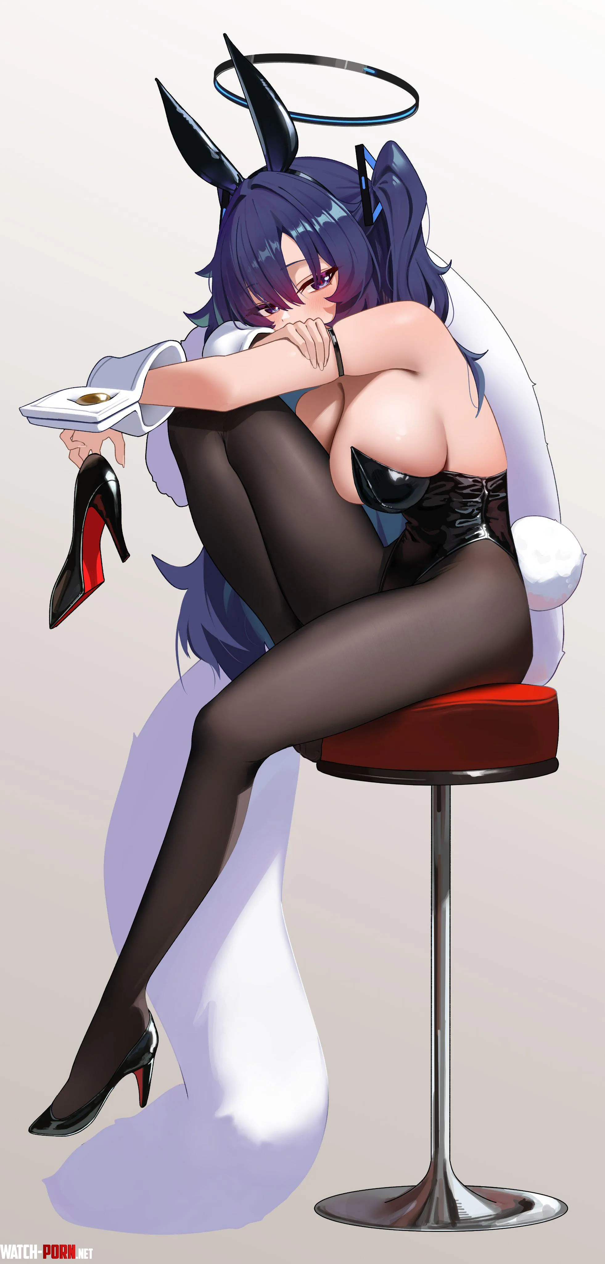 Yuuka on a chair (MCBOX「ハコ」 / MCBOX / Hakosan999) [Blue Archive] by elegantloveglimmer