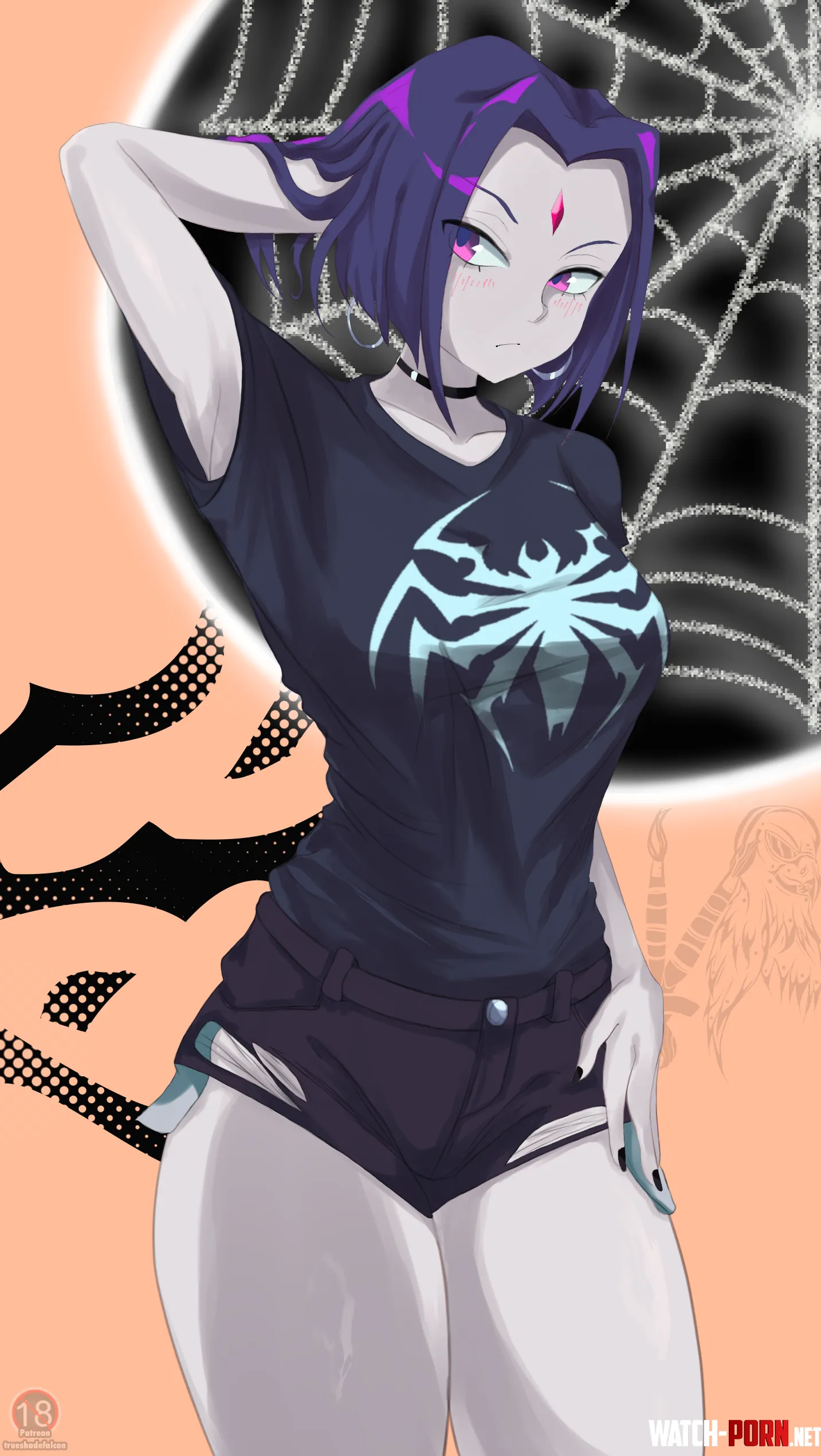 Raven Mall Girl [shadefalcon] by trueshadefalcon