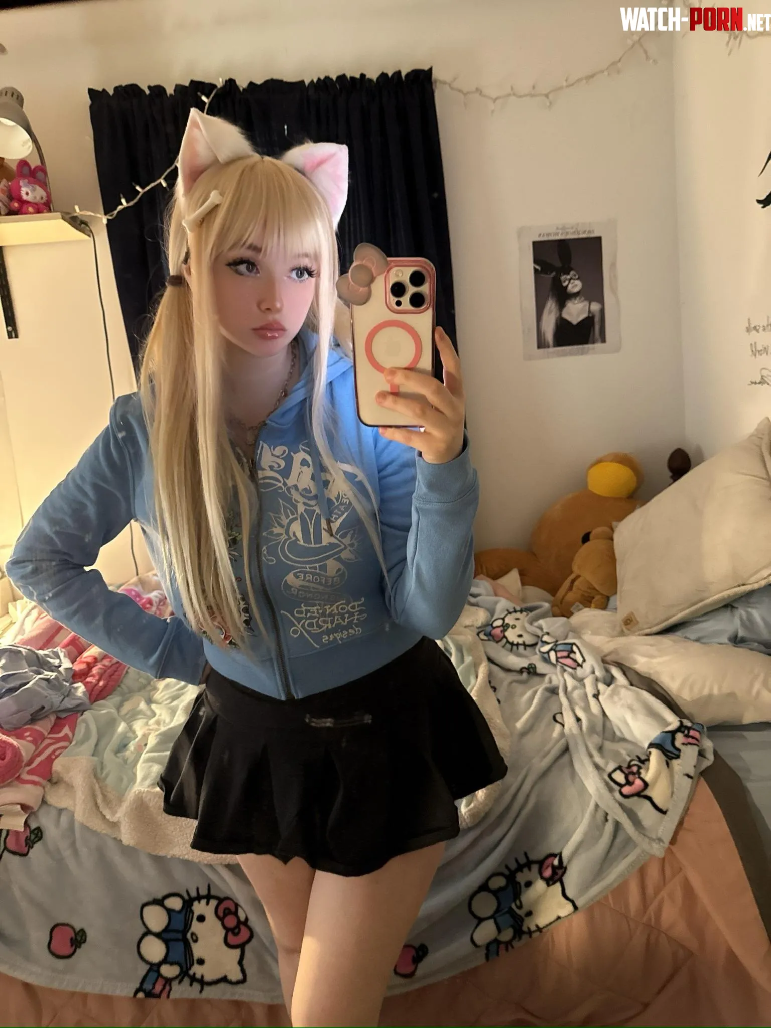 kitty's bored.. come play with me? by petiteschoolgirlxo