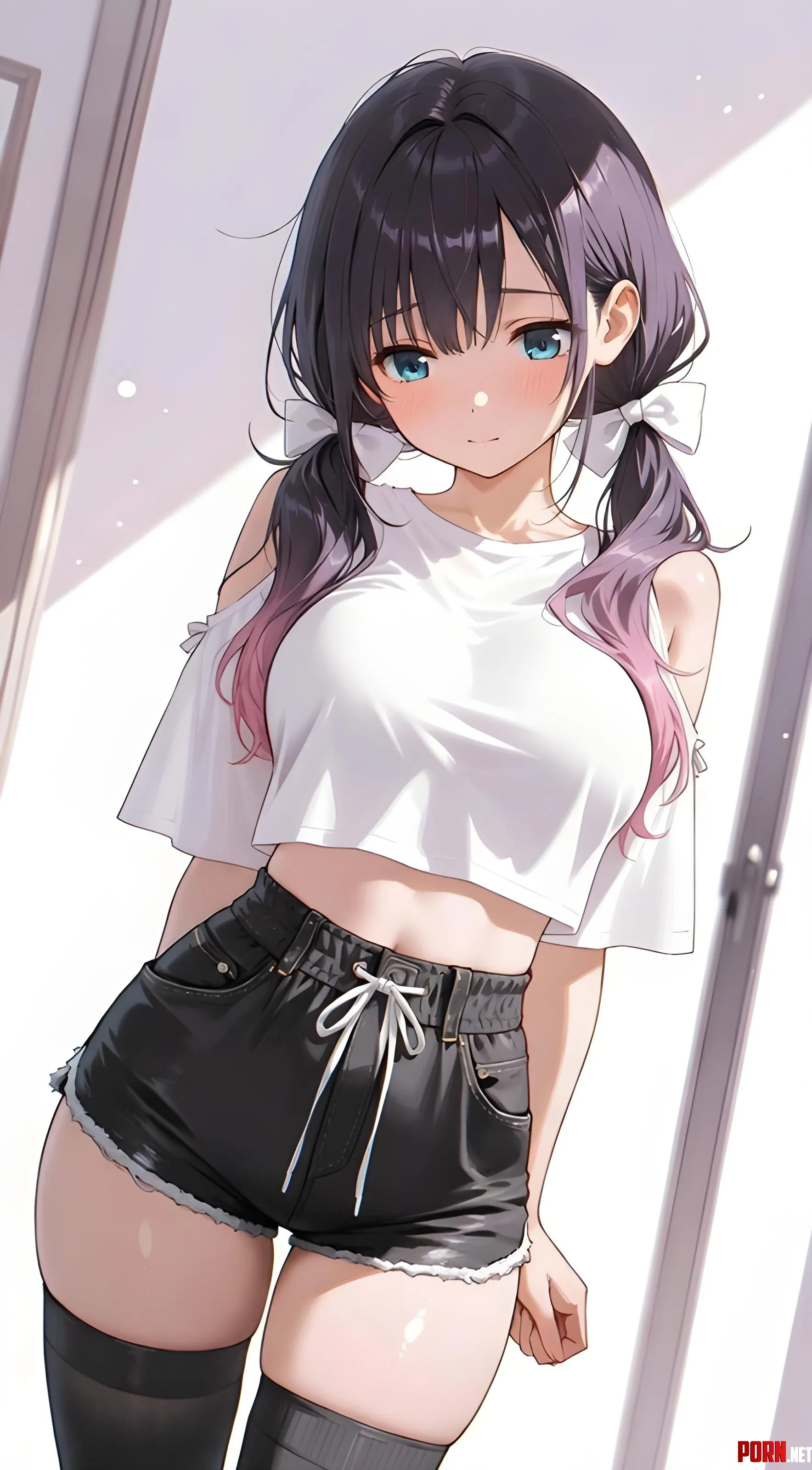 White Crop Top by WoolsonDaSheep