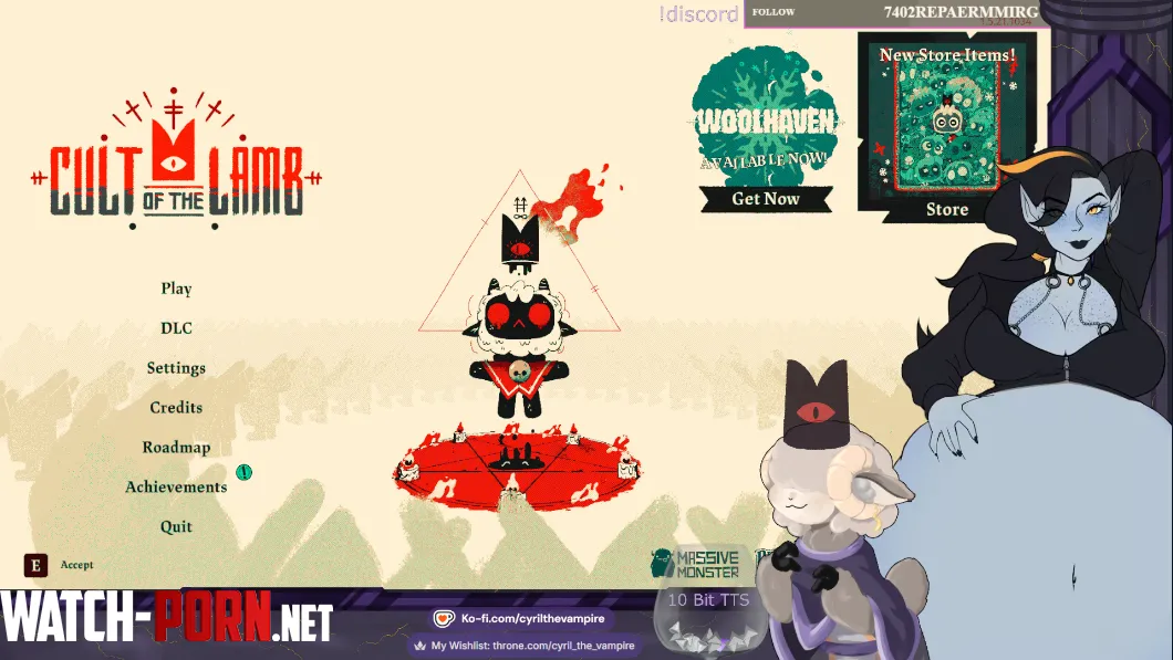 {Promo} Gluttonous Lunar Vamp Goddess Grows Tummy Of Cultists (Live w/ Cult of the Lamb) by icebarb