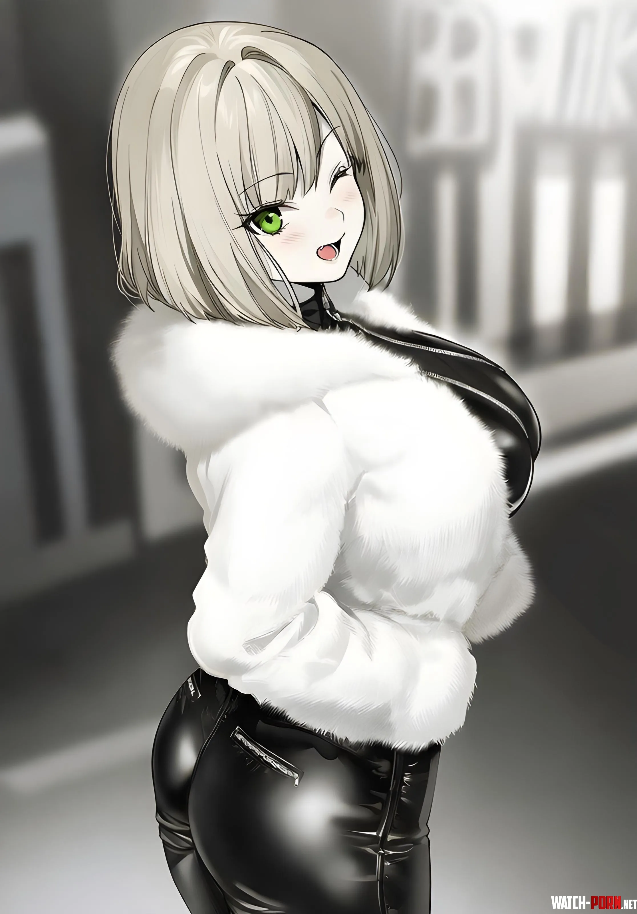 White Fur Jacket by WoolsonDaSheep