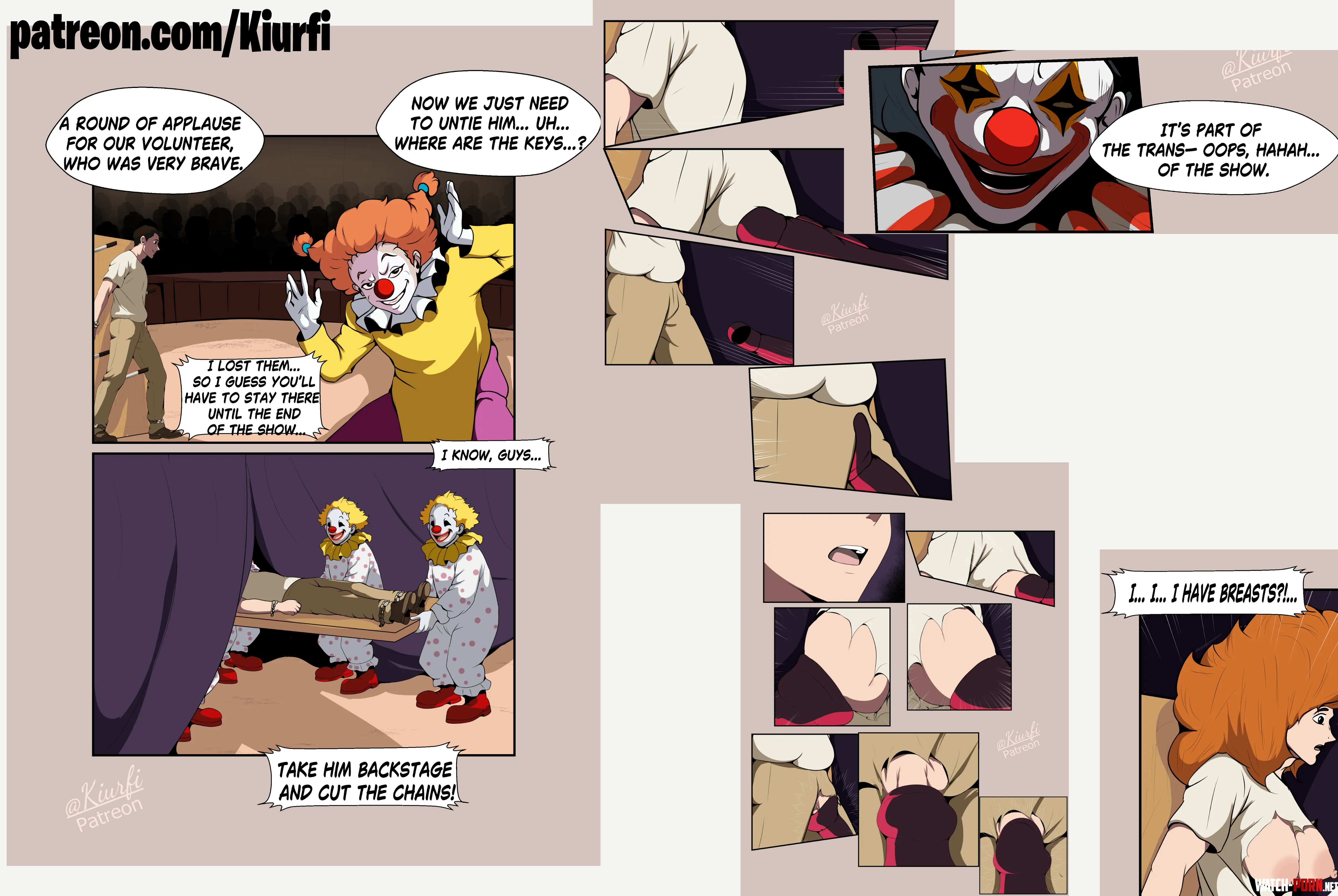 A simple volunteer thinks the show is over… but backstage, the circus has other plans for him — a TGTf…
And the audience won’t meet Leo anymore… they’ll meet Leômera. ( kiurfi) by Advanced_Lab_2981