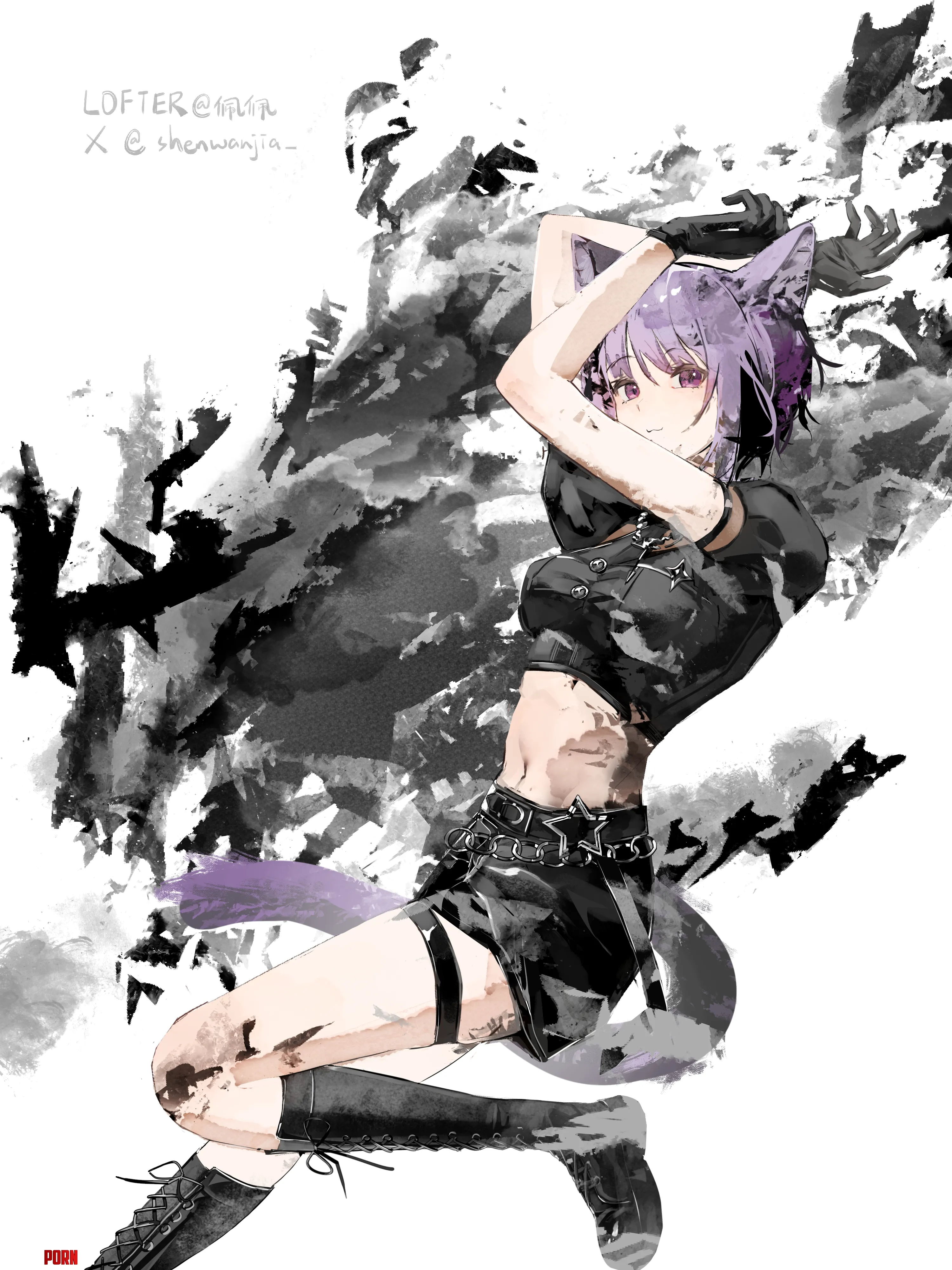 Goth Nyamu [BanG Dream!] (shenwanjia_) by MartyrOfDespair