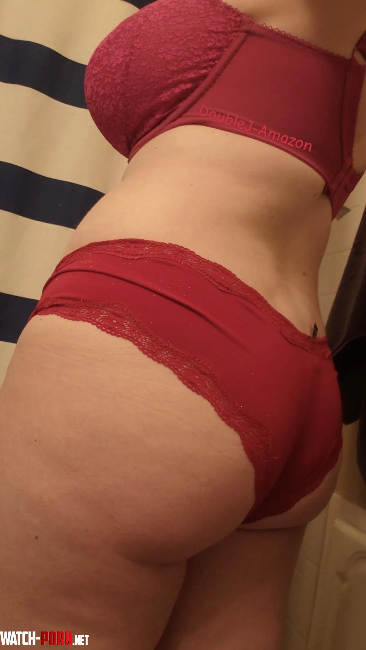 Too much boob for matching sets - so here’s my Valentine’s Day improv ❤️💗 by doublej-amazon