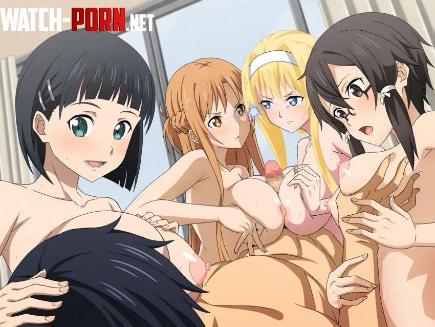 Kirito enjoys some boobs by Consistent-Ad-8996