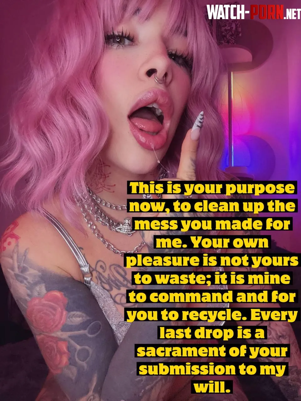 Clean every drop for my pleasure by cuteMerry