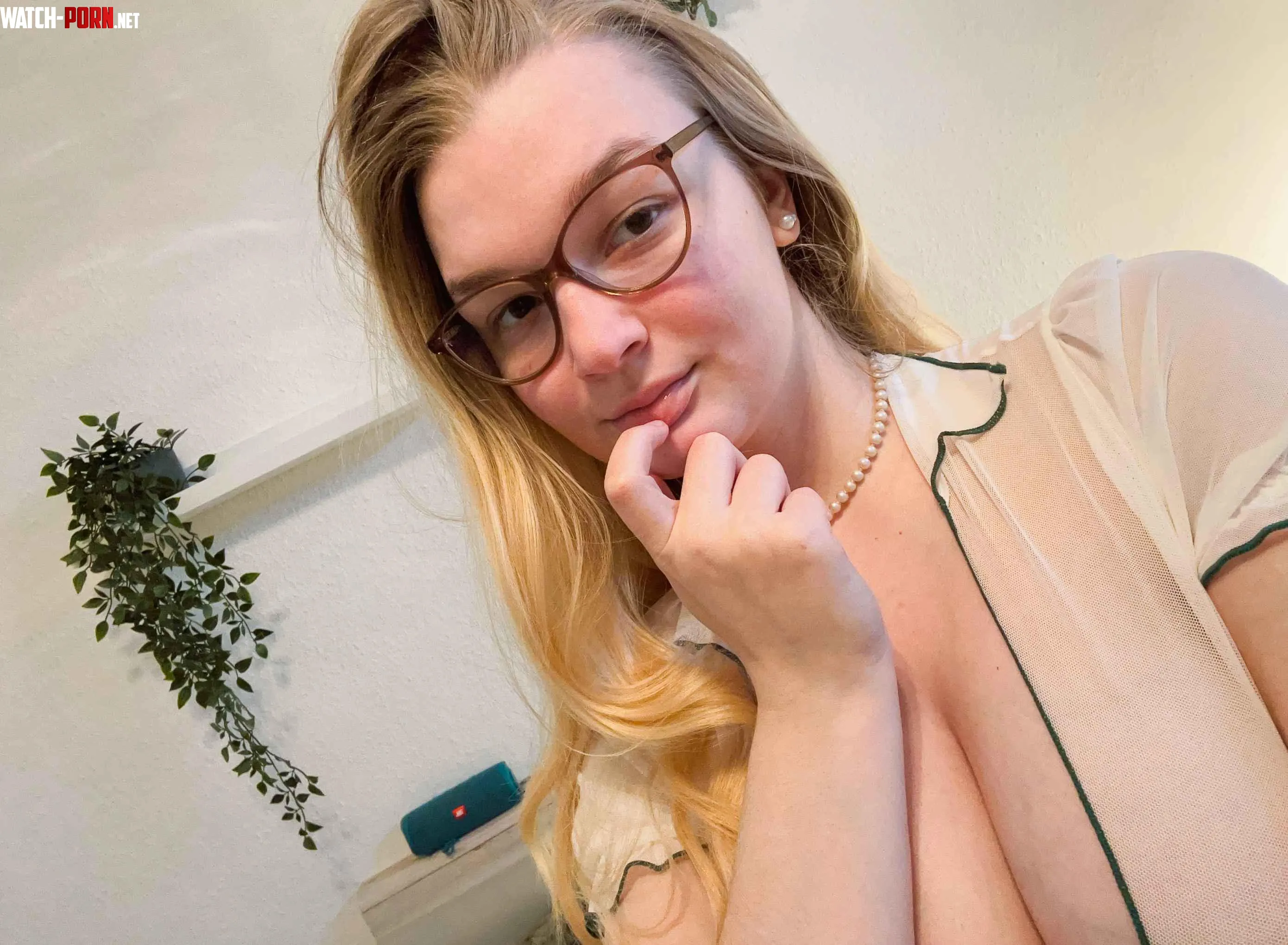 This nerdy blonde is right here waiting for you, baby by 4nalsugarpie