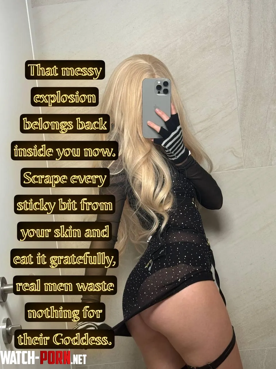 Scrape your mess off and swallow it for me by CutLuxie