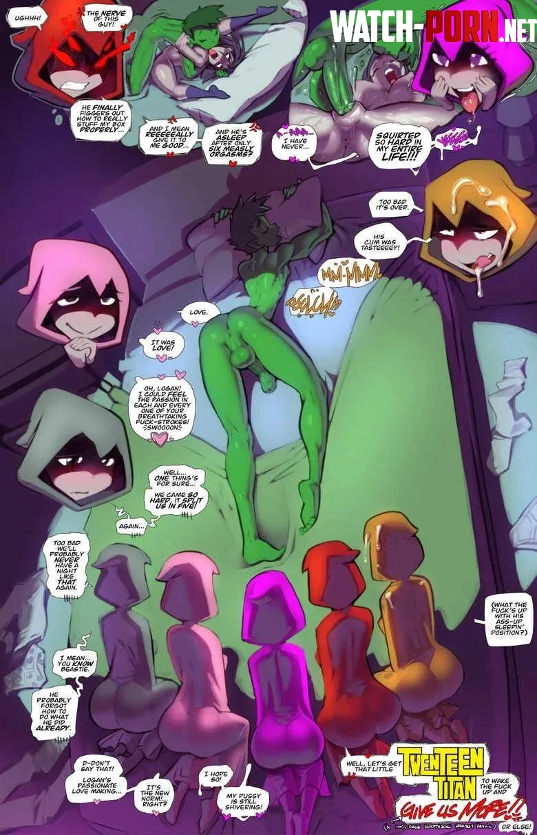 Beastboy satisfying all of Raven’s emotions (Fred Perry) [Teen Titans] by FloralMusee