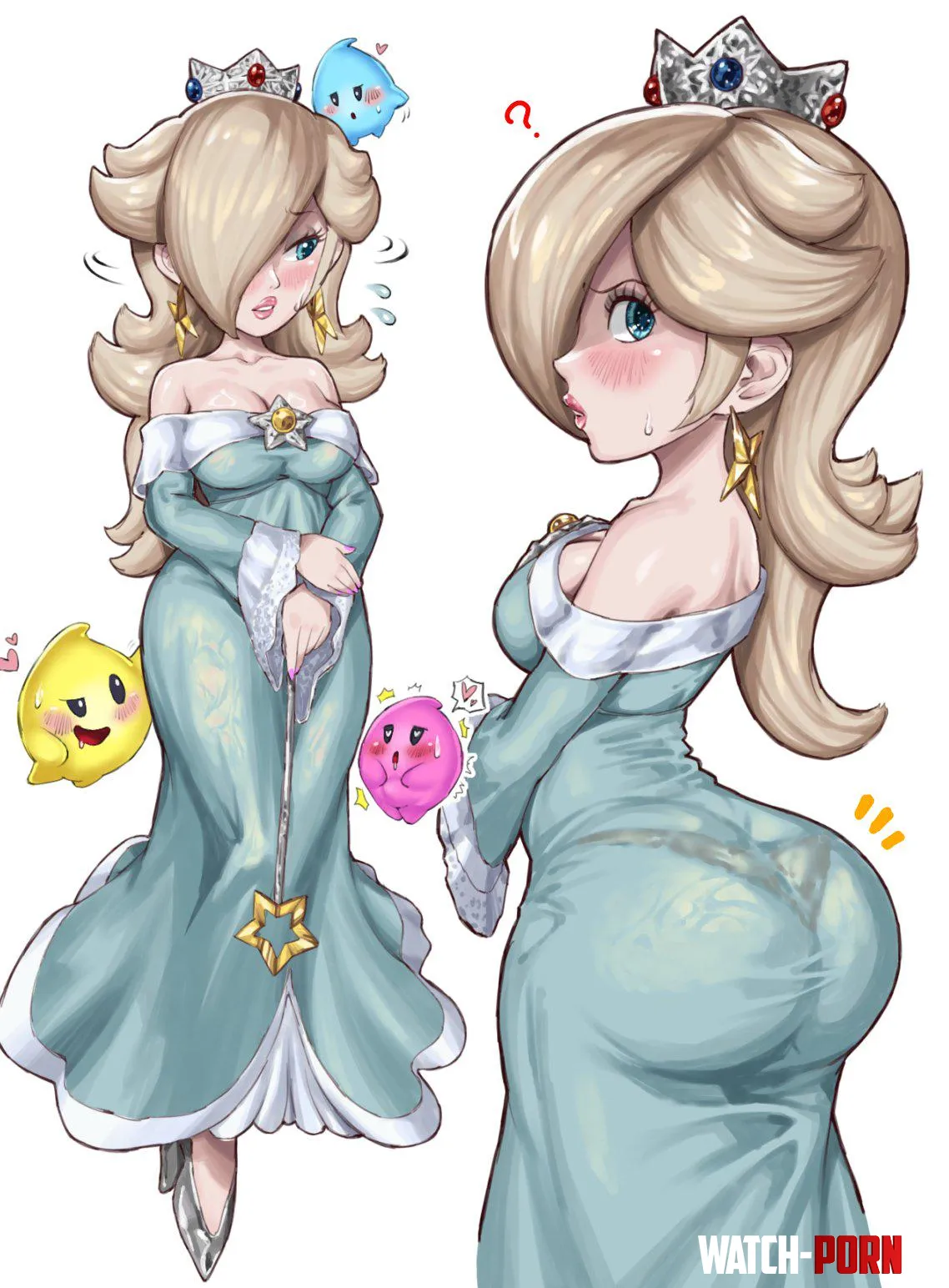 Recently even the lumas can't stop staring at and even boldly touching Rosalina's sexy body, much to her shock. (Toggy Keiichi) by bouncebewb