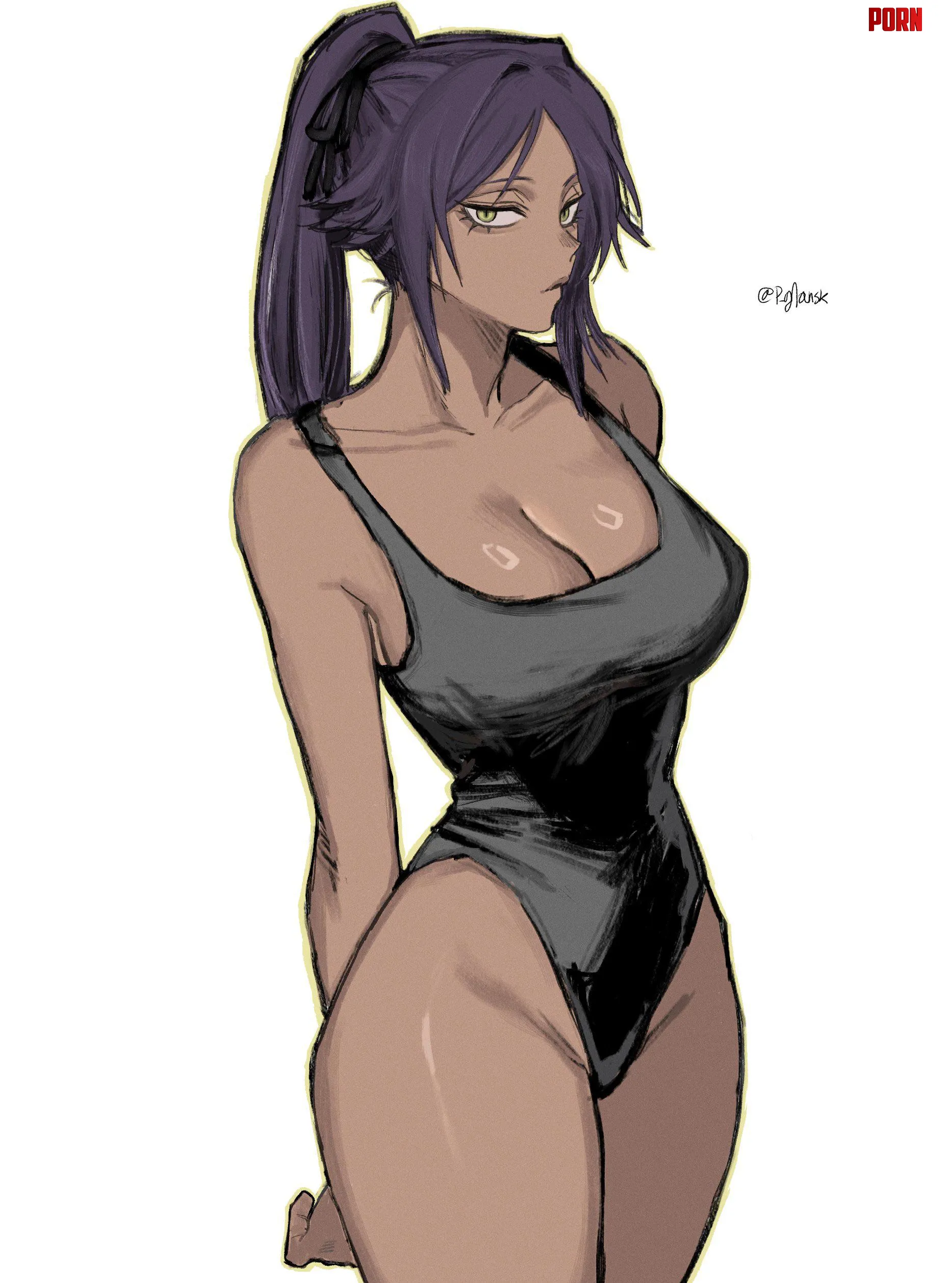 Swimsuit Yoruichi (P_glansk) by Silent_Steak_9540