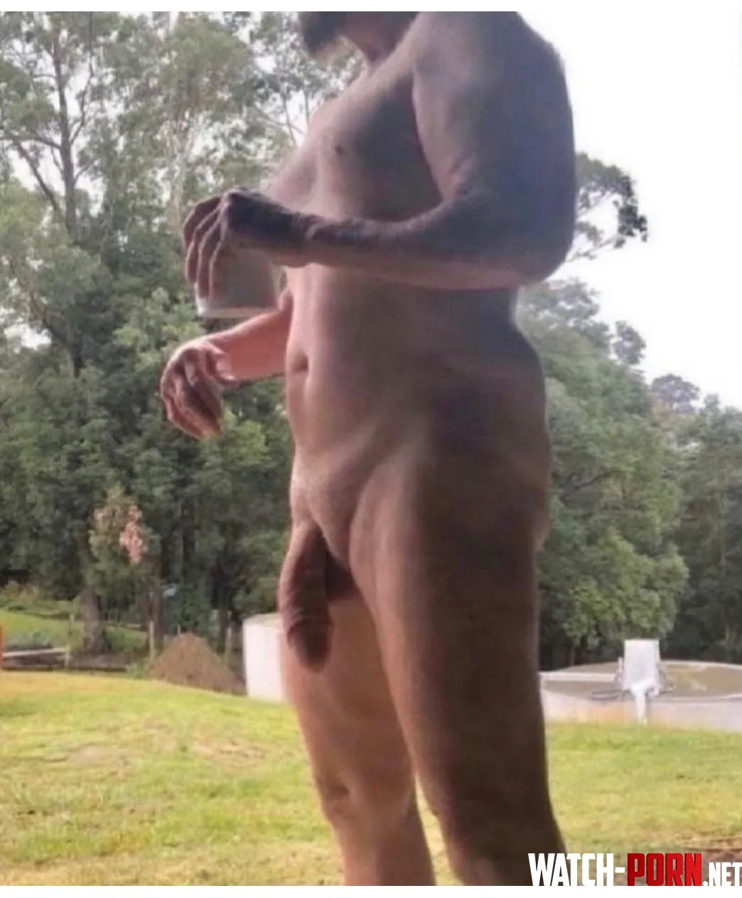 Early morning coffee no clothes on today by triumphmark2777st