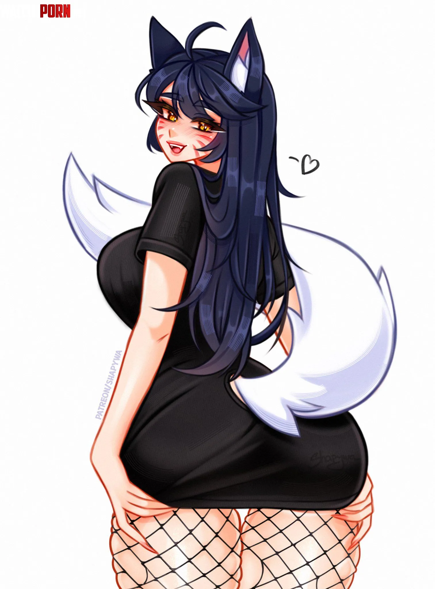 Ahri in fishnets. (Shapy_wa) by Short-Ad224