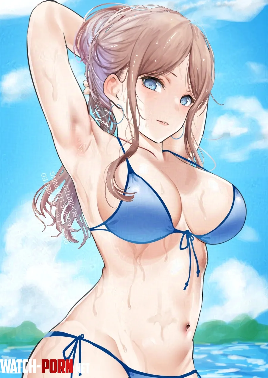 Soyo on the beach [BanG Dream!] (noir) by MartyrOfDespair