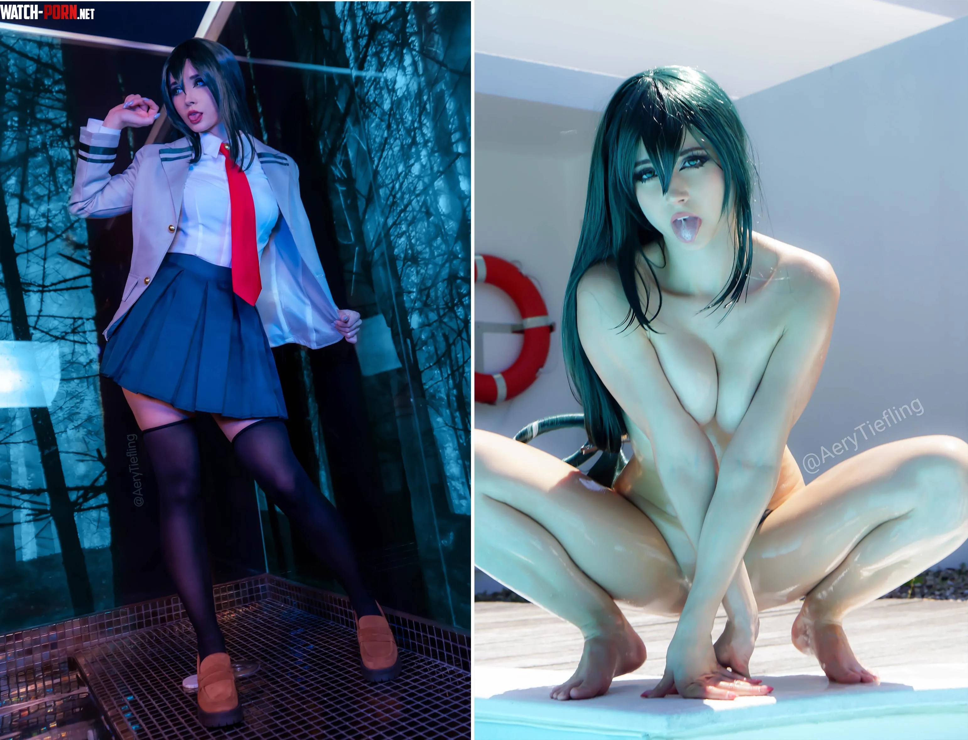 Tsuyu from My Hero Academia by Aery Tiefling [OC] by AeryKorvair