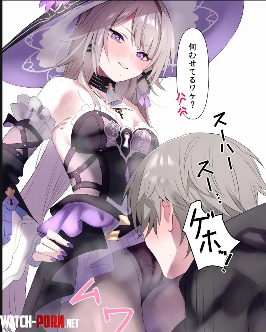 Sniffing Herta's crotch (Tonomiya68)    [Honkai Star Rail] by No_Turnover2489