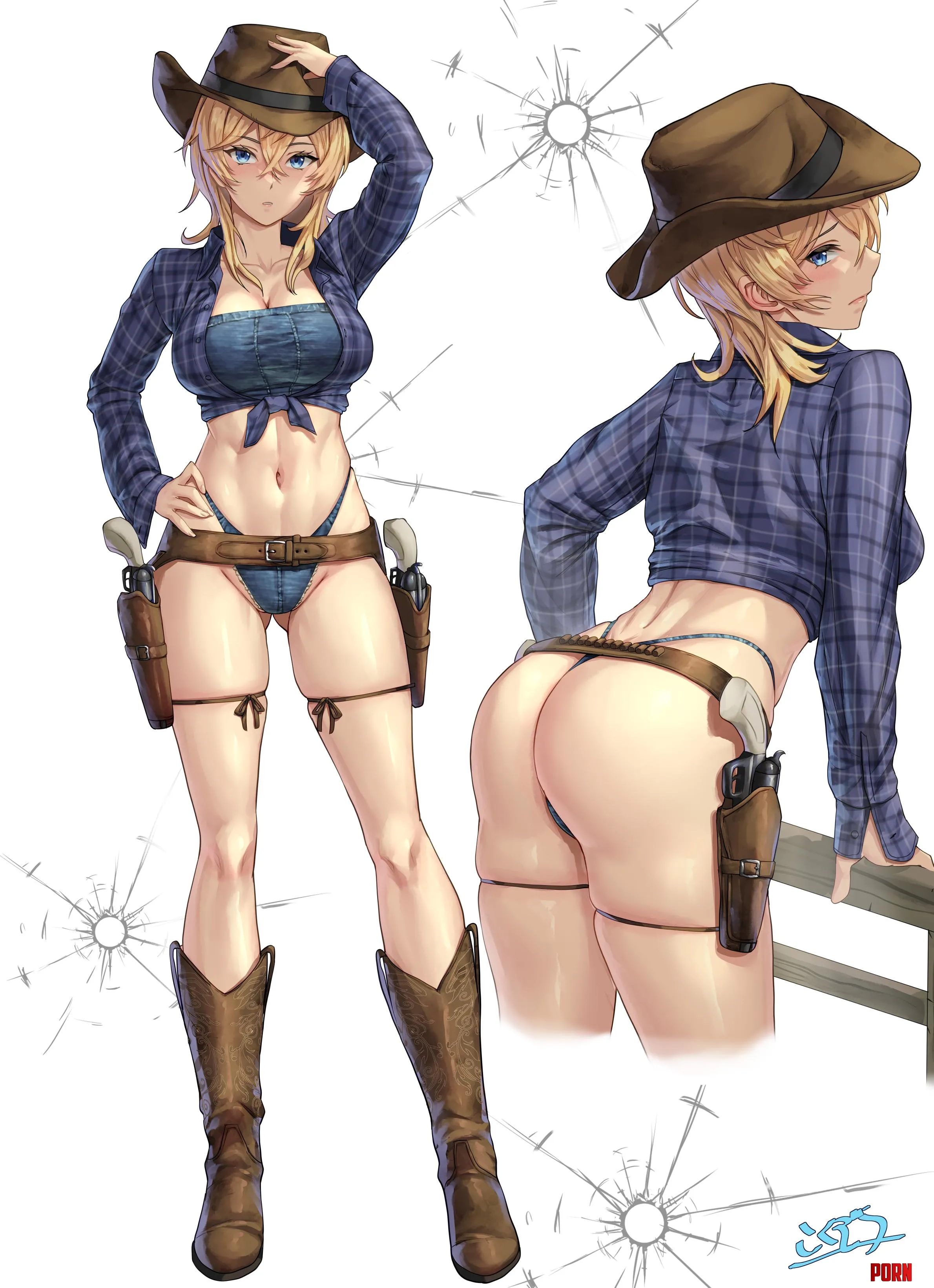 Cowgirl Tuscaloosa (Kokuzou) [Kancolle] by llamanatee