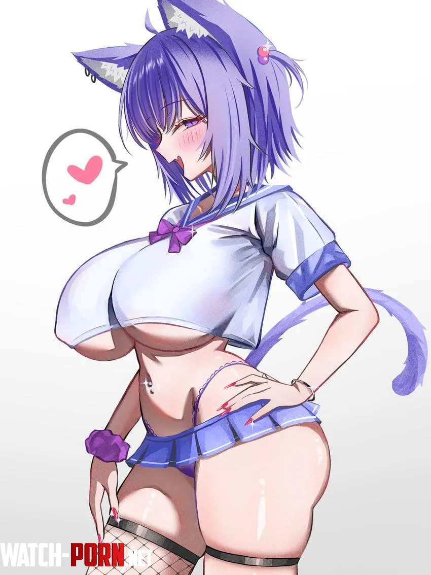 Busty Nekomata Okayu [hololive] (kogekoge1207) by RainDMask