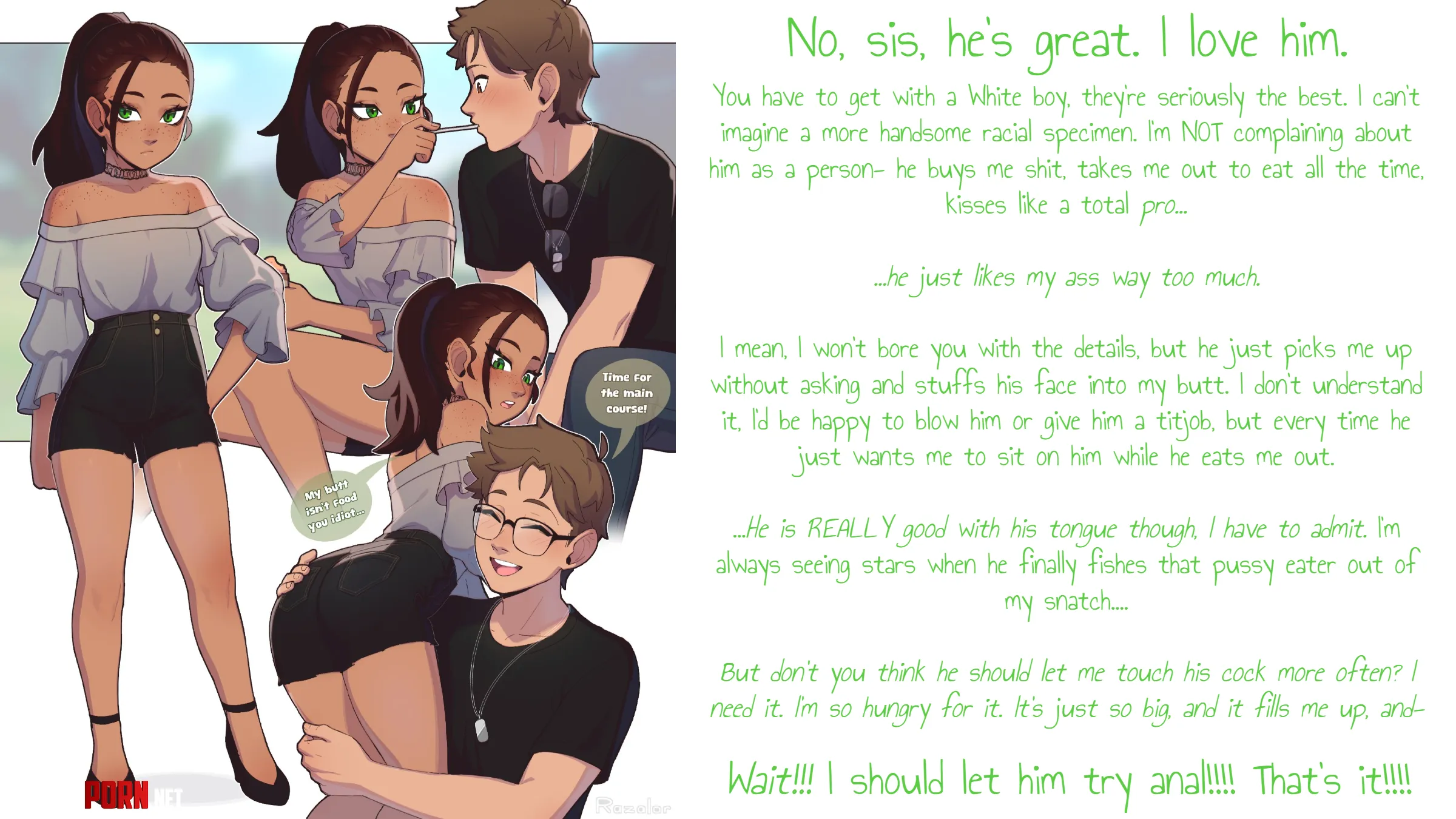 Strange Anal Fixation [Bleached] [Interracial] [Cunnilingus] [Face-sitting] [Raceplay] [Ass Worship] by NintendossRDT