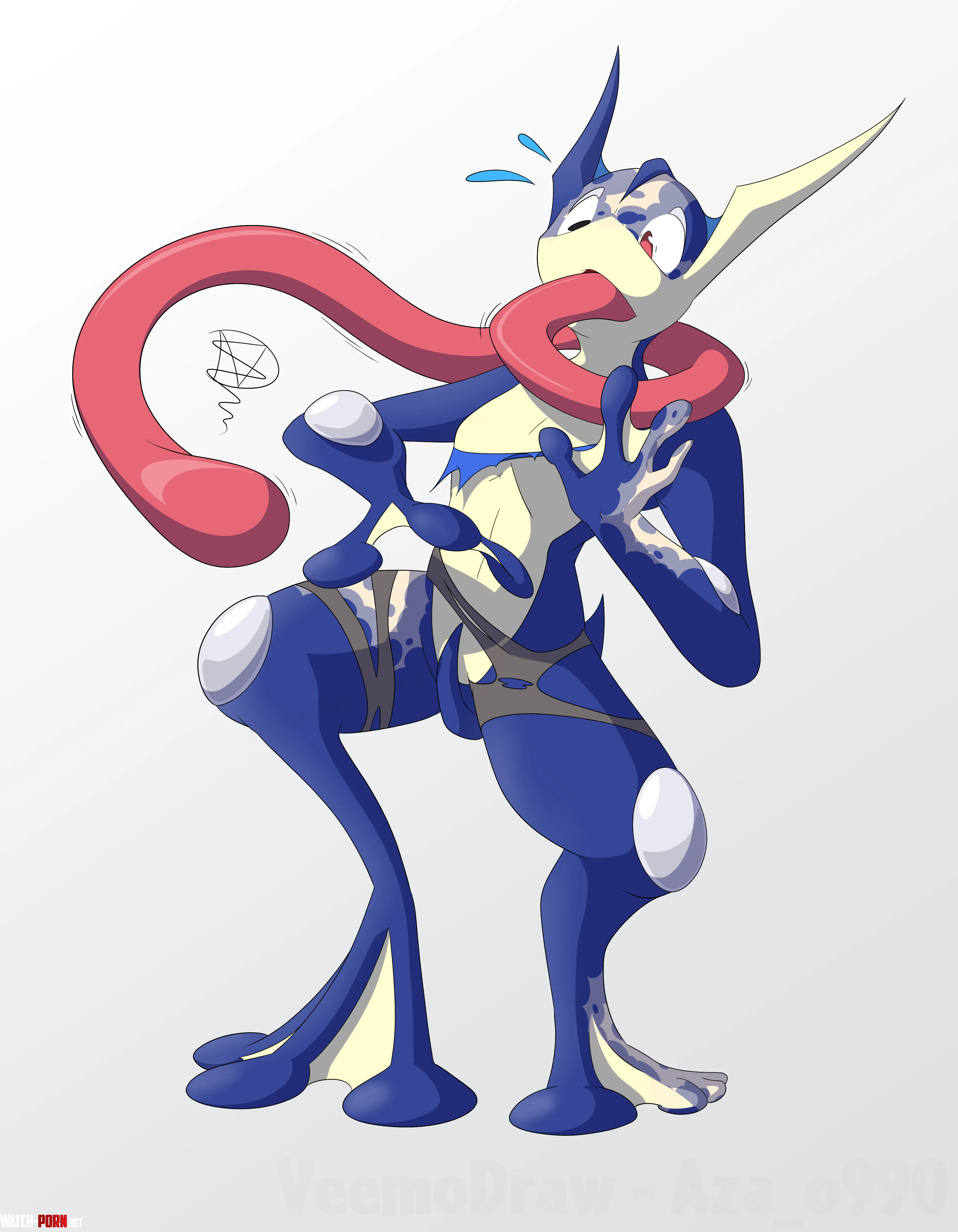 Suddenly Frog - Greninja TF (OC) by VeemoDraw