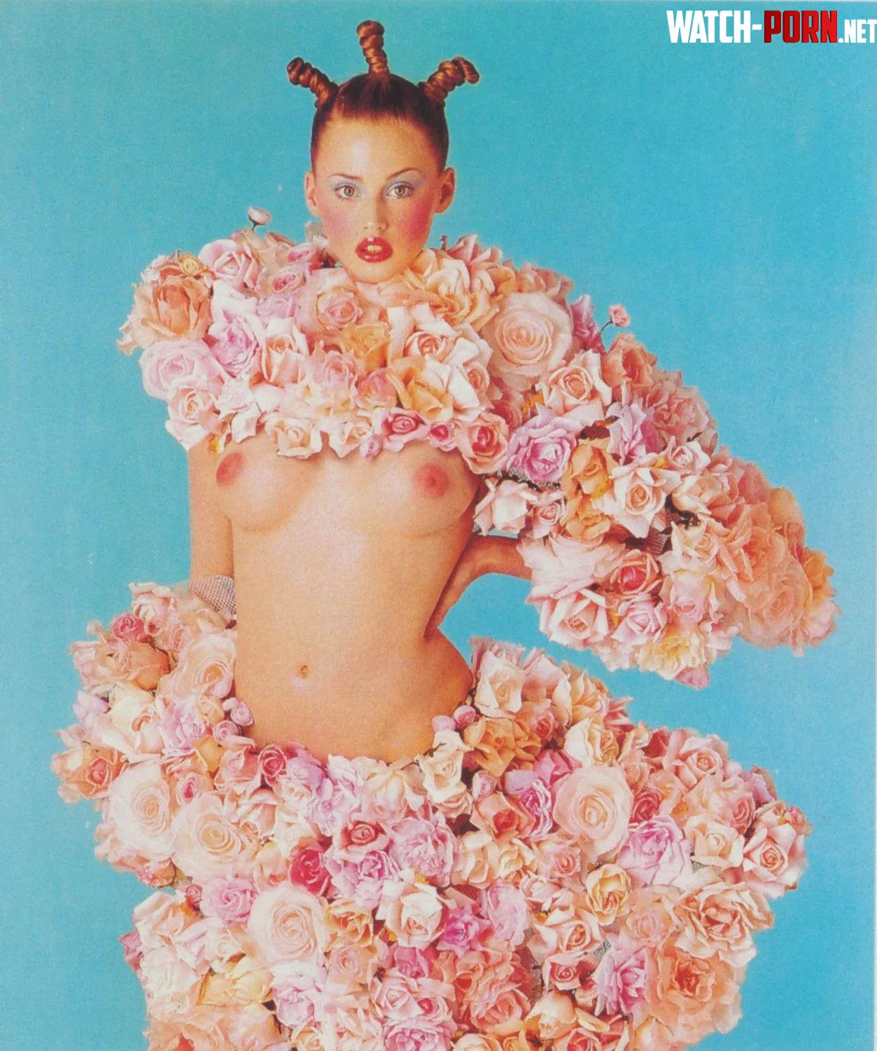 Estella Warren | Cacharel, 1999 | ph. Jean-Paul Goude by poisson-iv