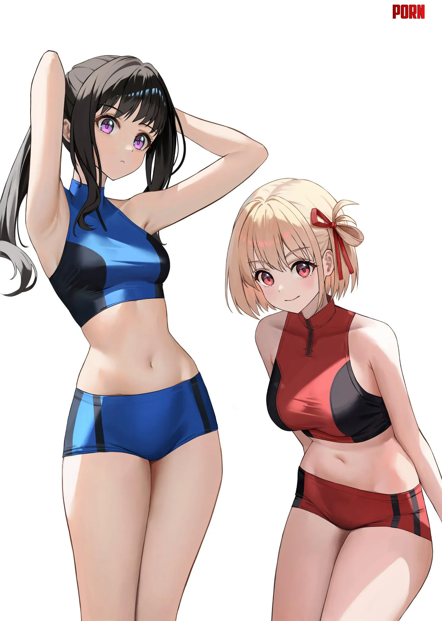 Takina & Chisato [Lycoris Recoil] by WoolsonDaSheep