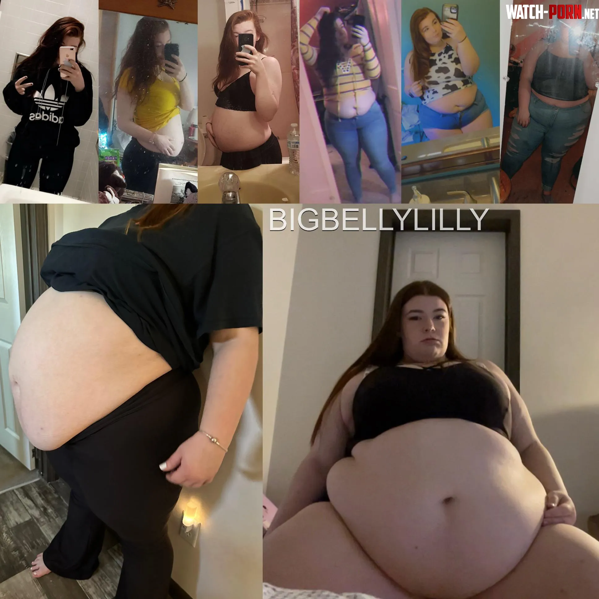 From fit girl to blimped girl 🥵 by BigBellyLillyy