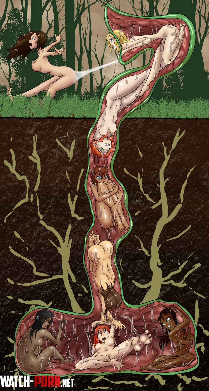 They wanted to go collect mushrooms, now a plant of collecting them (nyte) by Rap3_Dragon