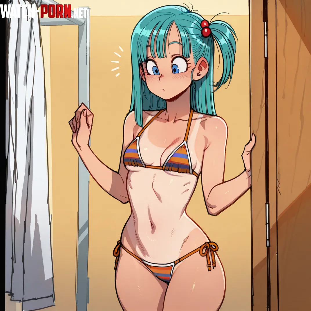 Bulma got a little too much sun. by Fluffypaws69